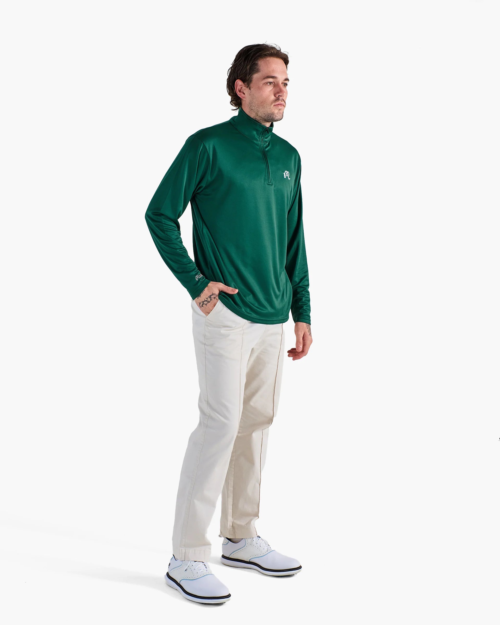Performance Quarter Zip - Evergreen – Jack's Surfboards