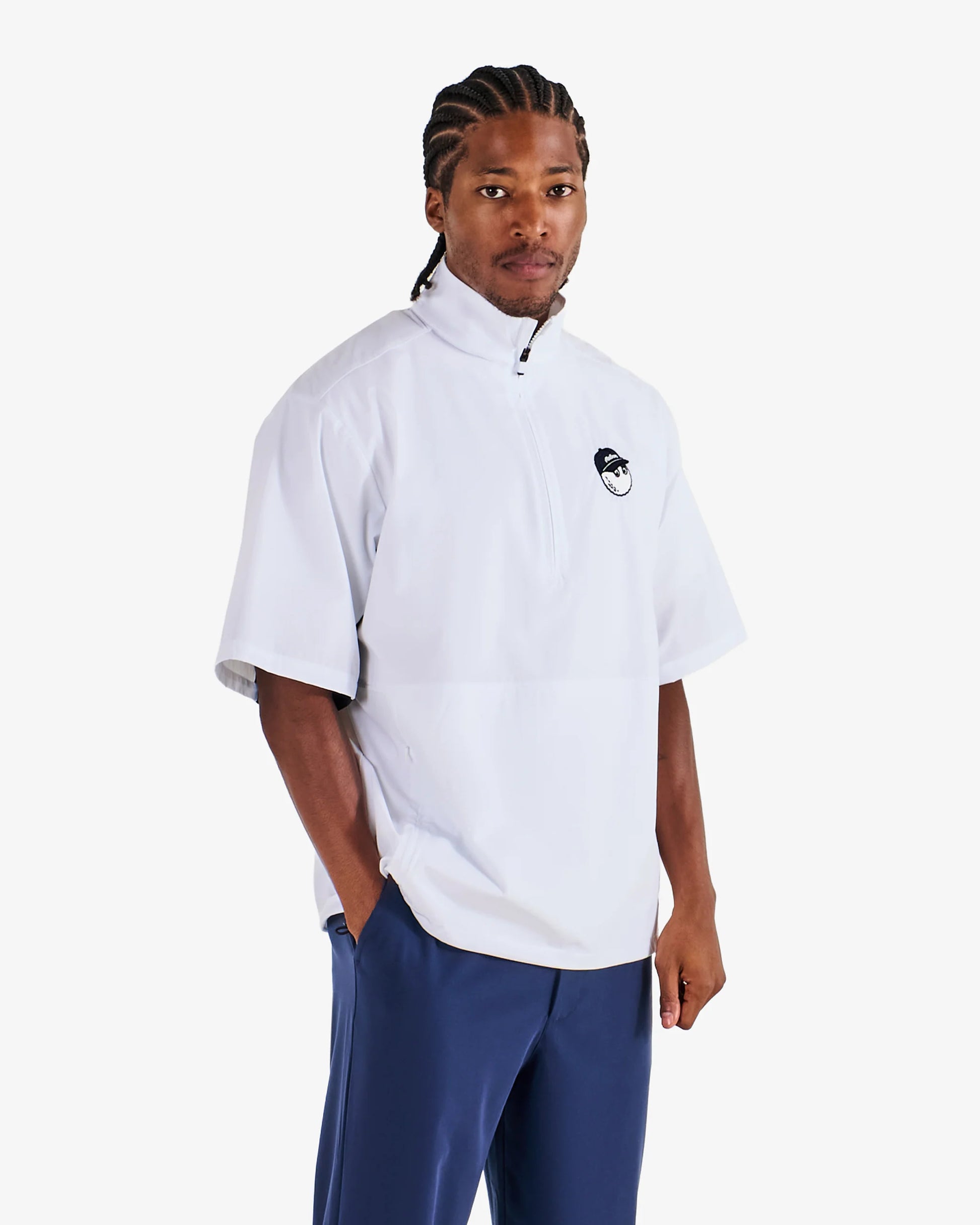 Malbon Pine Windshirt - White