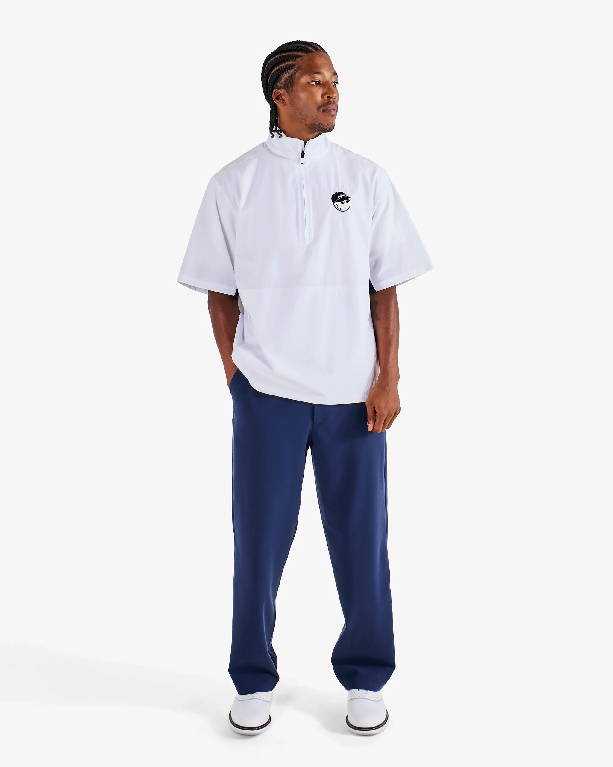 Malbon Pine Windshirt - White