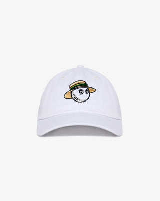 Malbon Romano Dad Hat - White