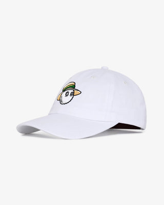 Malbon Romano Dad Hat - White