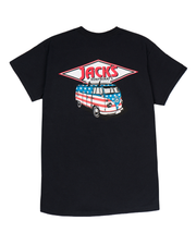 Jack's Surfboards Men's American Bus Short Sleeve Tee - Black