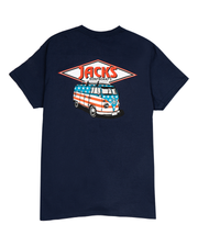 Jack's Surfboards Men's American Bus Short Sleeve Tee - Navy