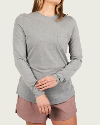 Marsh Wear Women's Buxton Crew - Steel Heather