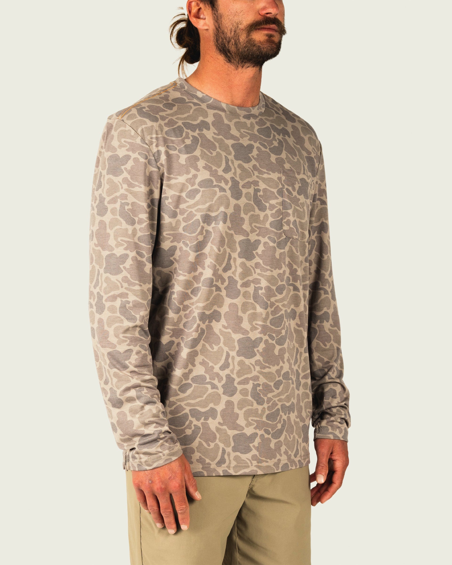 Marsh Wear Buxton Tech Crew - Khaki Mallard Camo