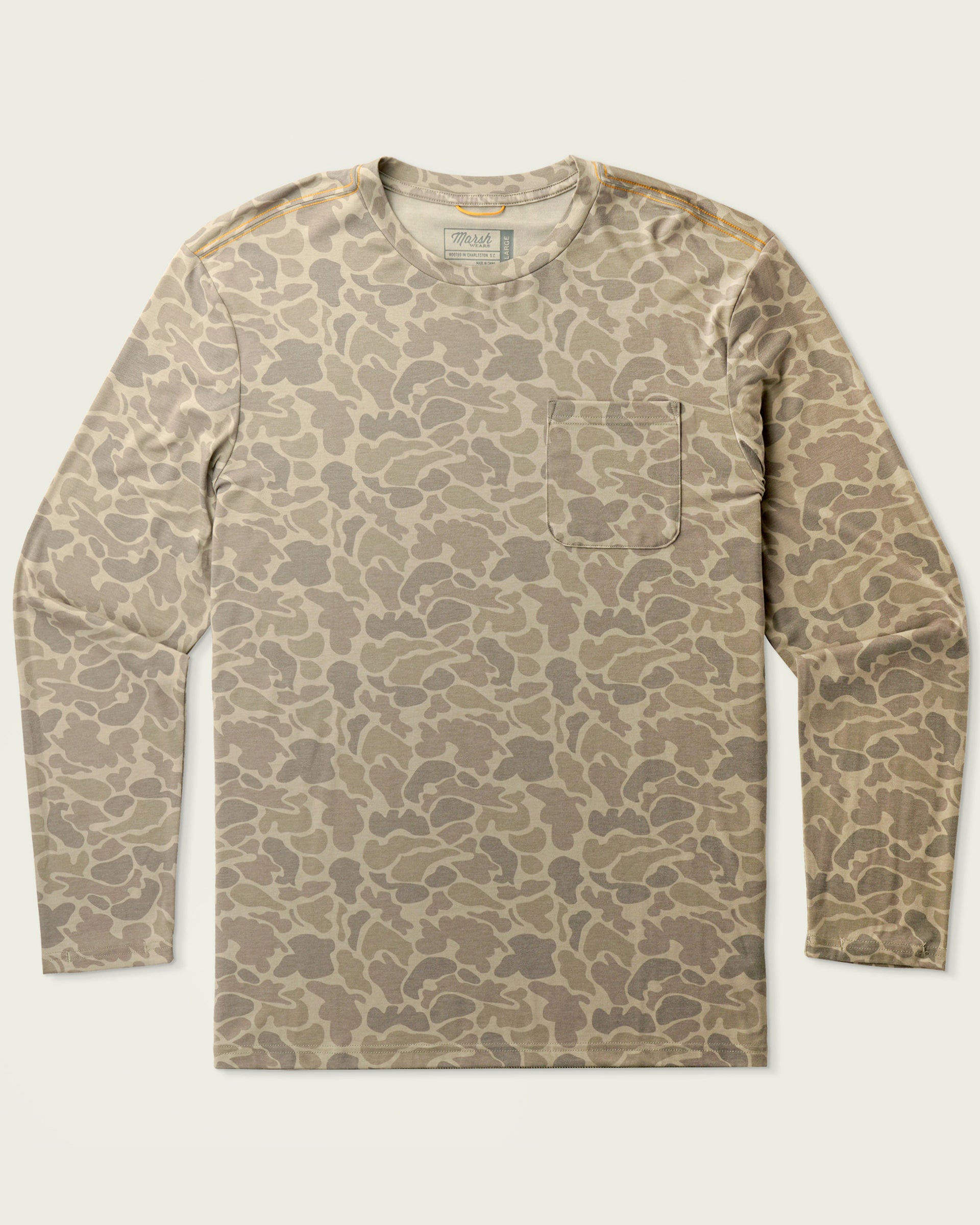 Marsh Wear Buxton Tech Crew - Khaki Mallard Camo