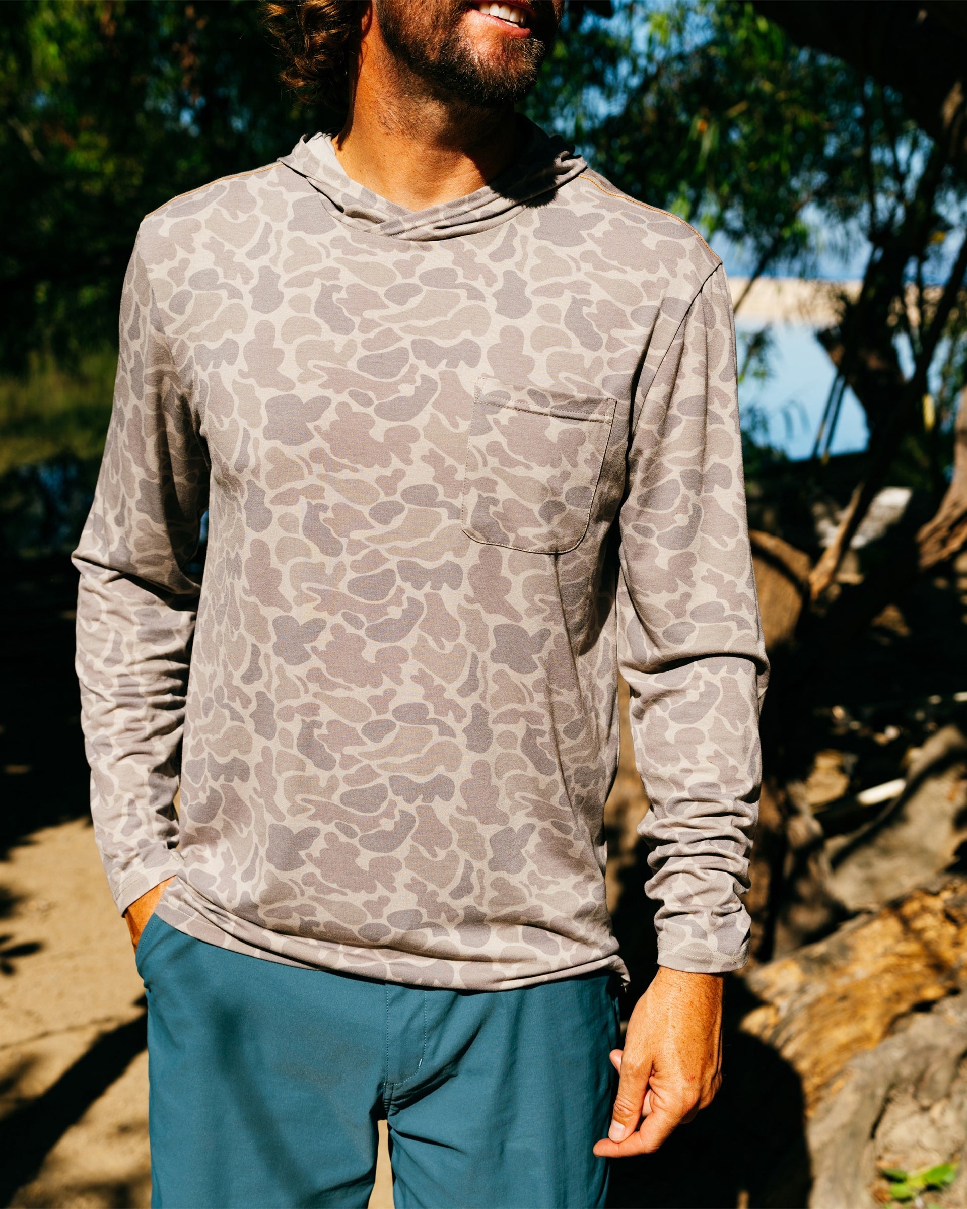 Marsh Wear Buxton Tech Hoodie - Khaki Mallard Camo