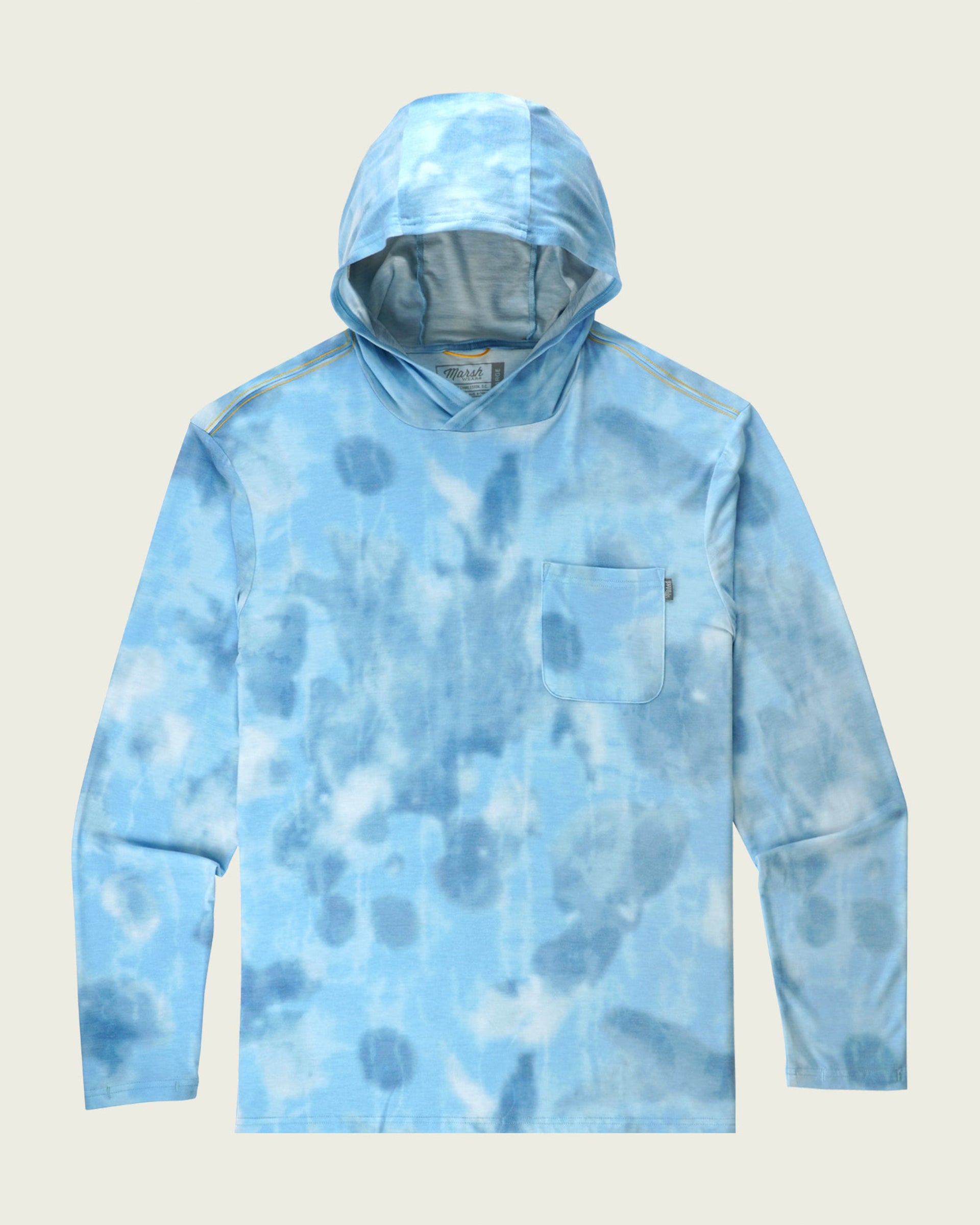 Marsh Wear Buxton Tech Hoodie - Light Blue Salt Camo