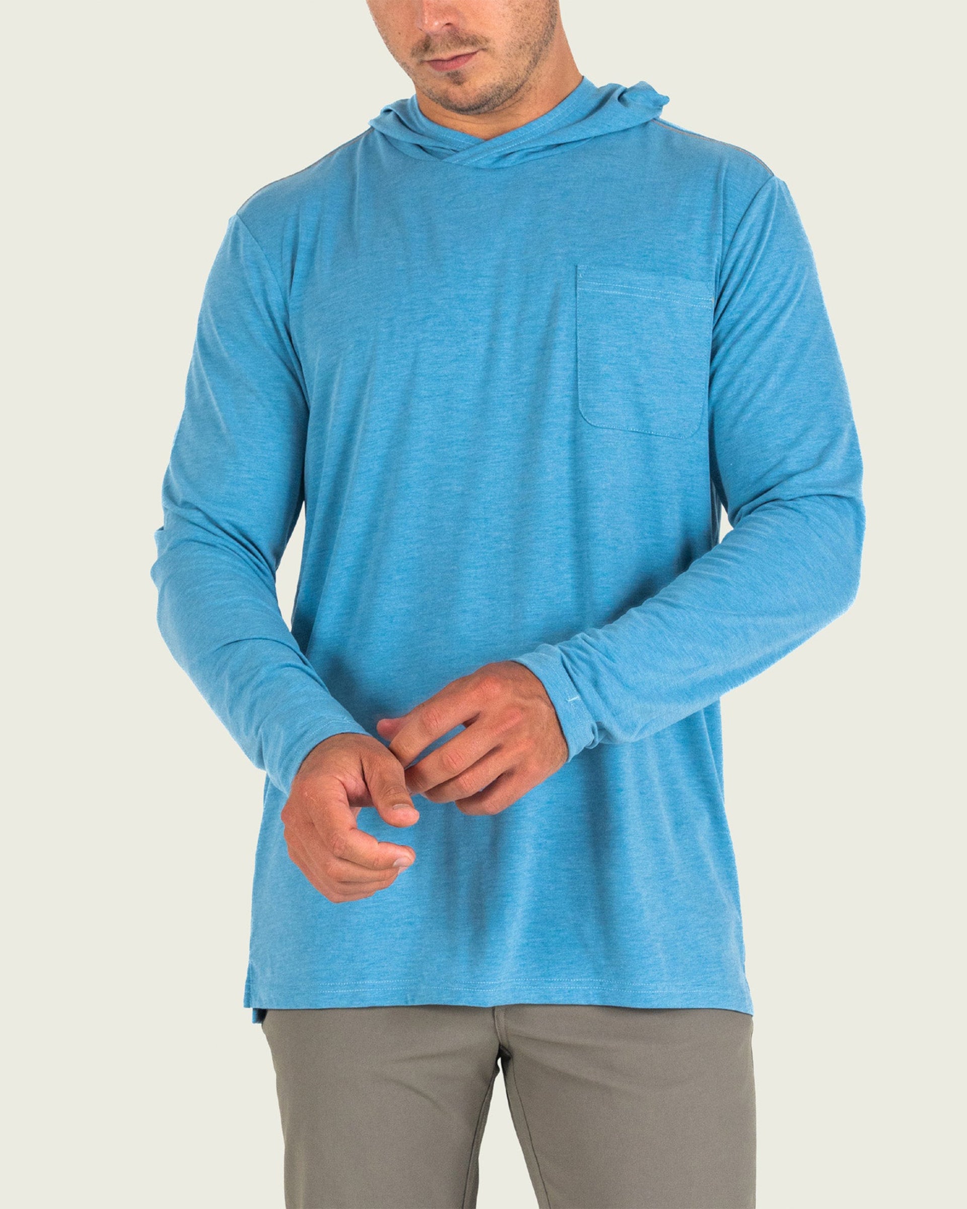 Marsh Wear Buxton Tech Hoodie - Niagara Mist Heather