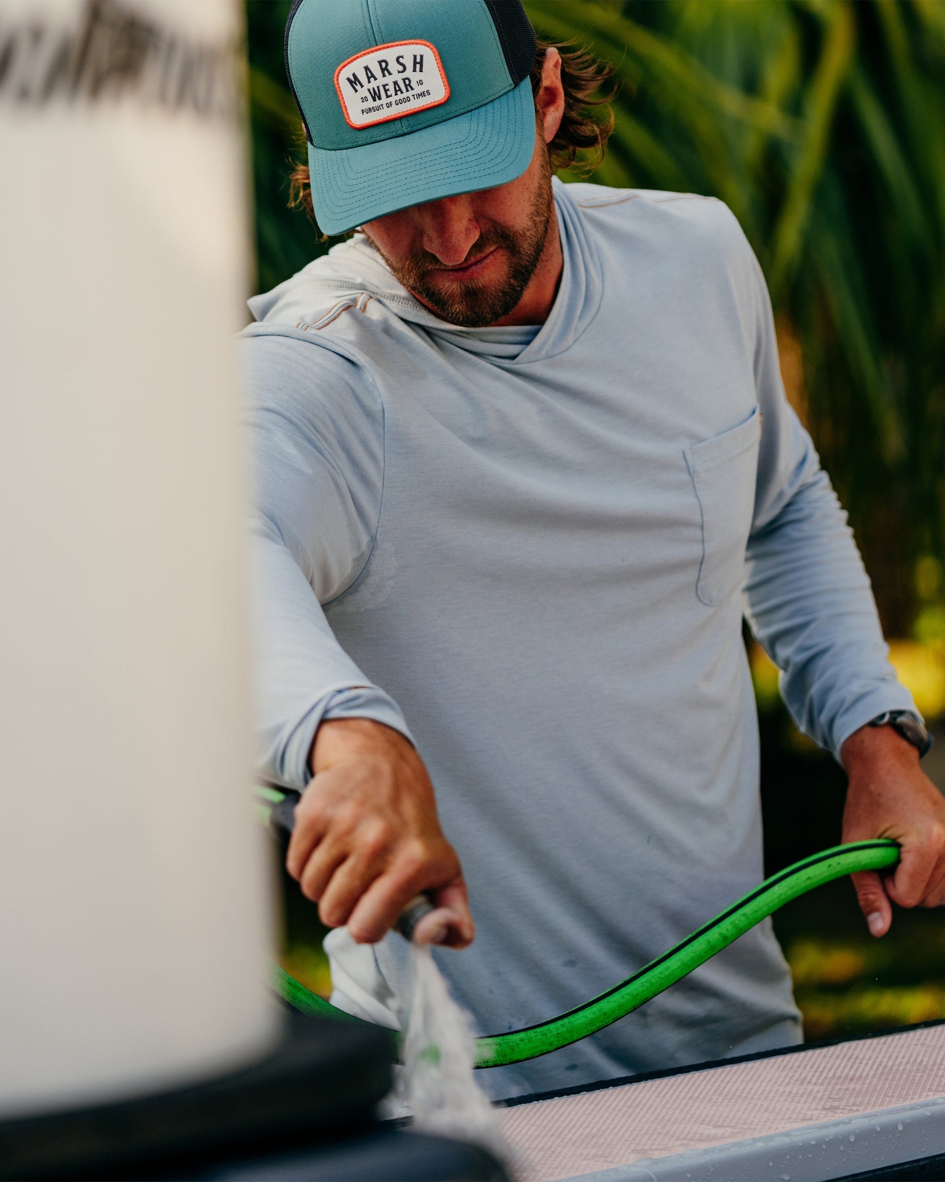 Marsh Wear Buxton Tech Hoodie - Smoke Heather