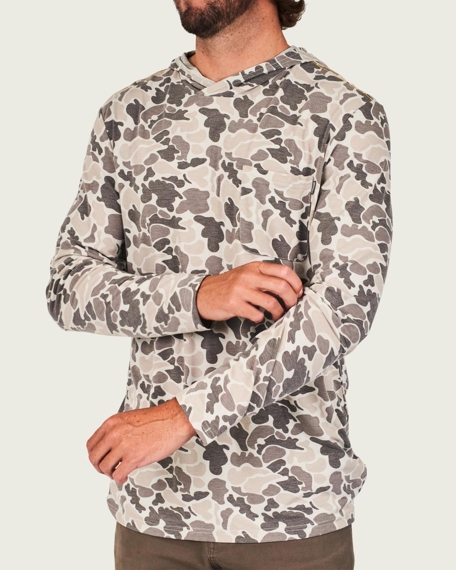 Marsh Wear Buxton Tech Hoodie - Stone Mallard Camo