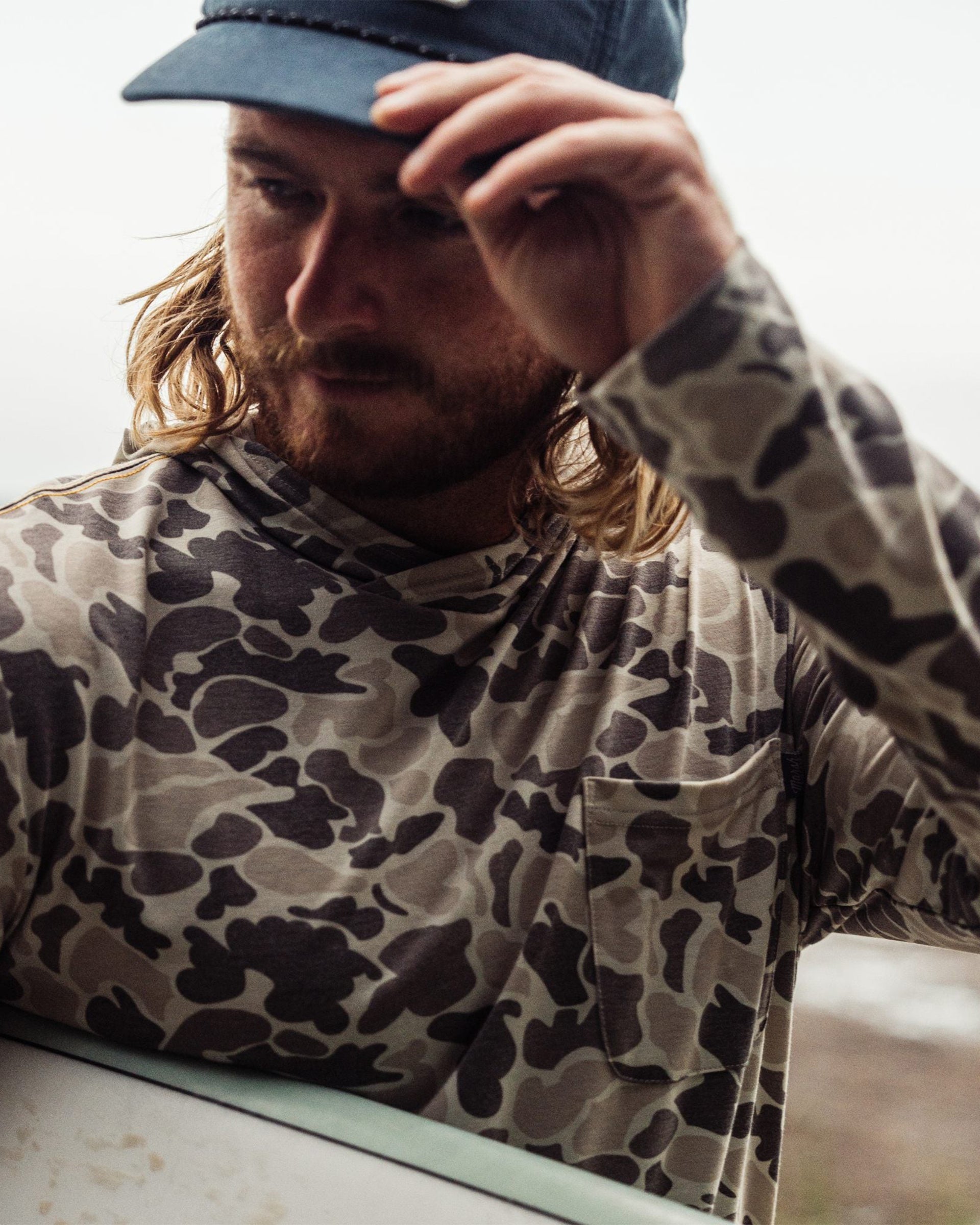 Marsh Wear Buxton Tech Hoodie - Stone Mallard Camo