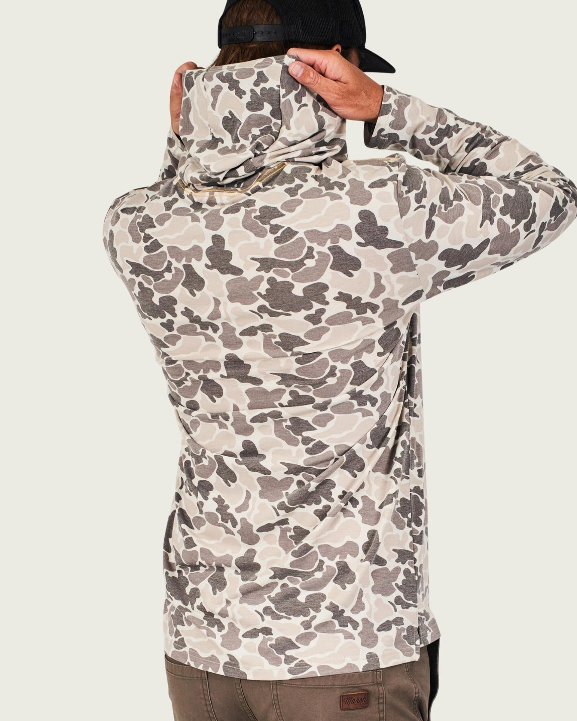 Marsh Wear Buxton Tech Hoodie - Stone Mallard Camo