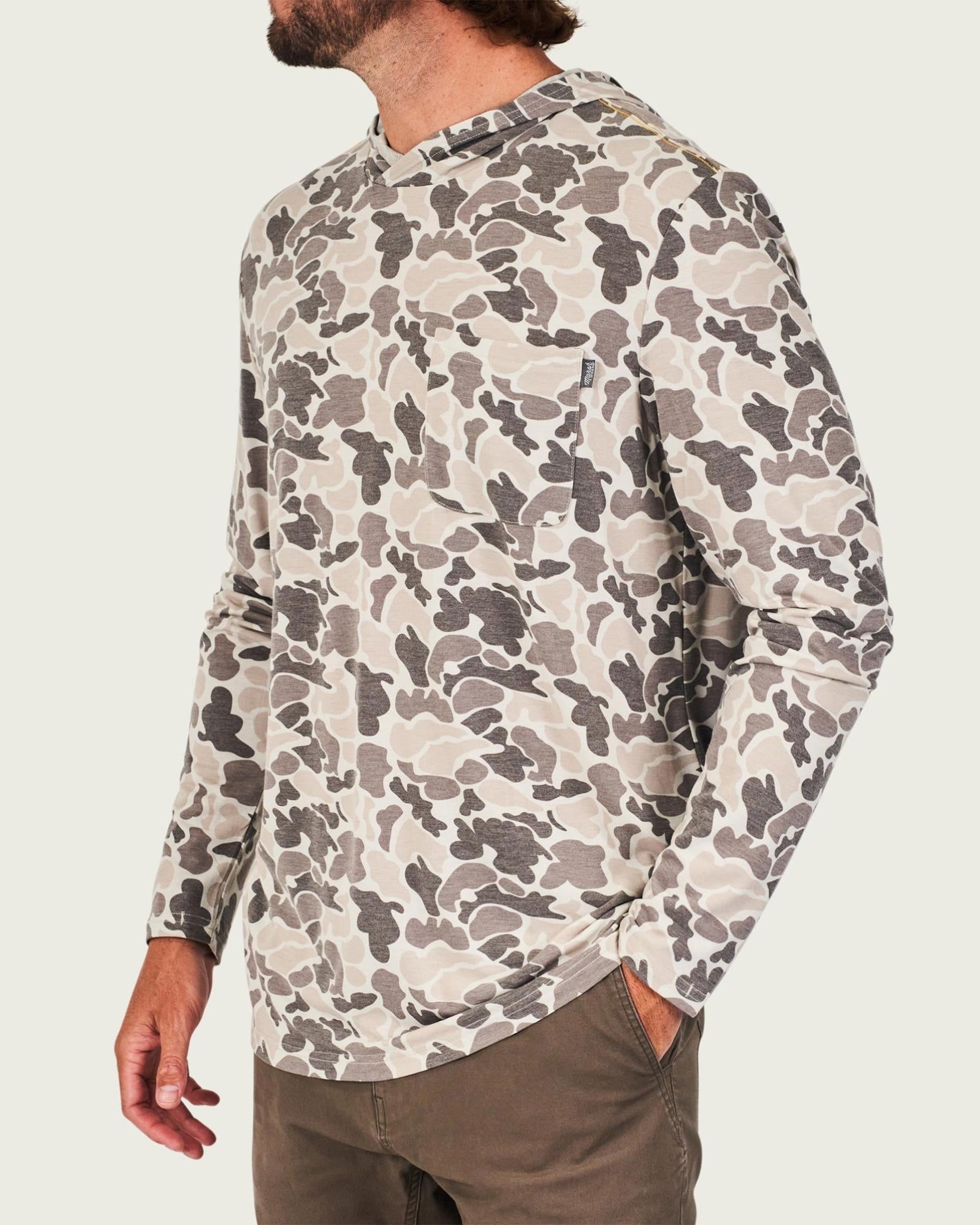 Marsh Wear Buxton Tech Hoodie - Stone Mallard Camo
