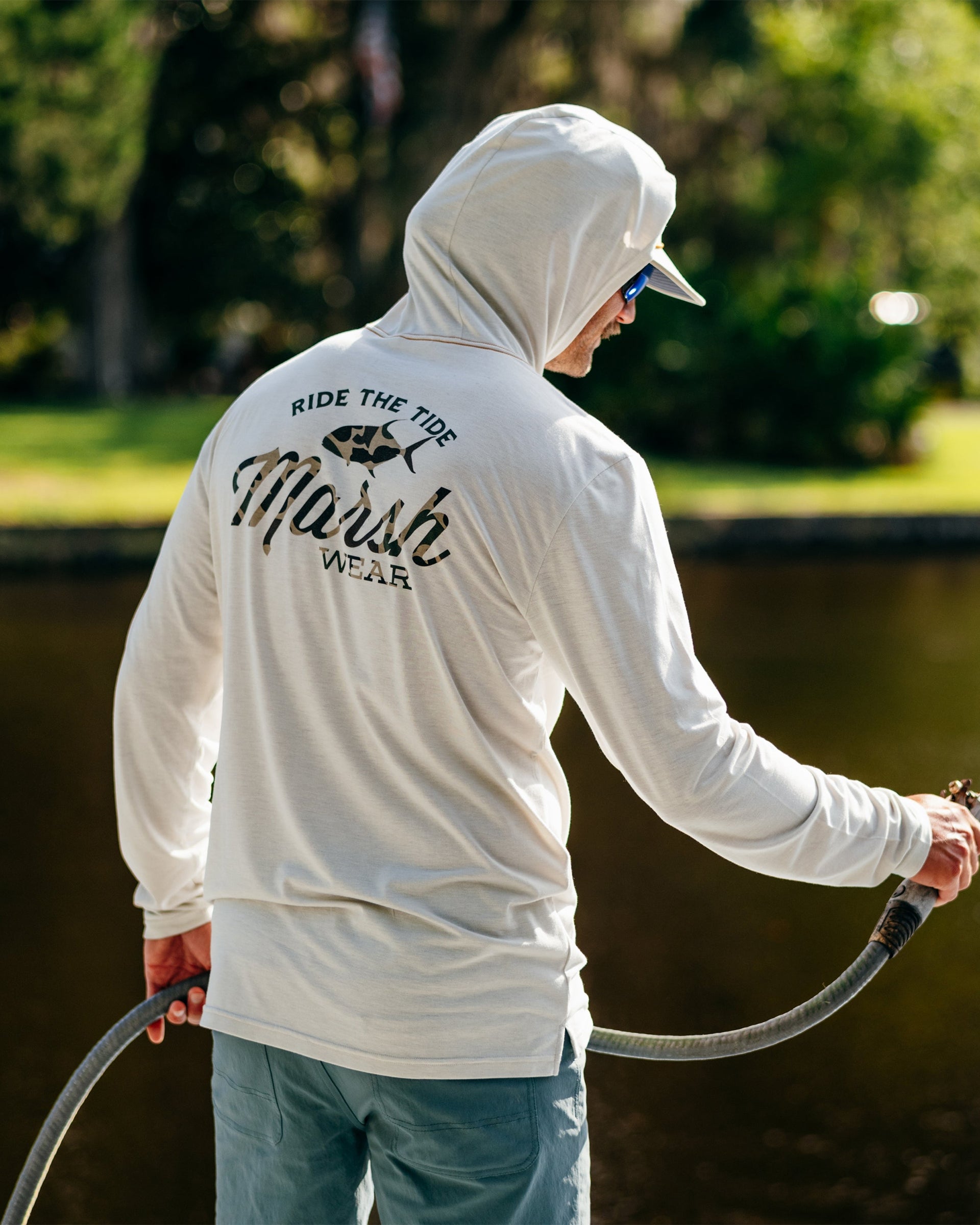 Marsh Wear Buxton Tech Hoodie - Stone Heather