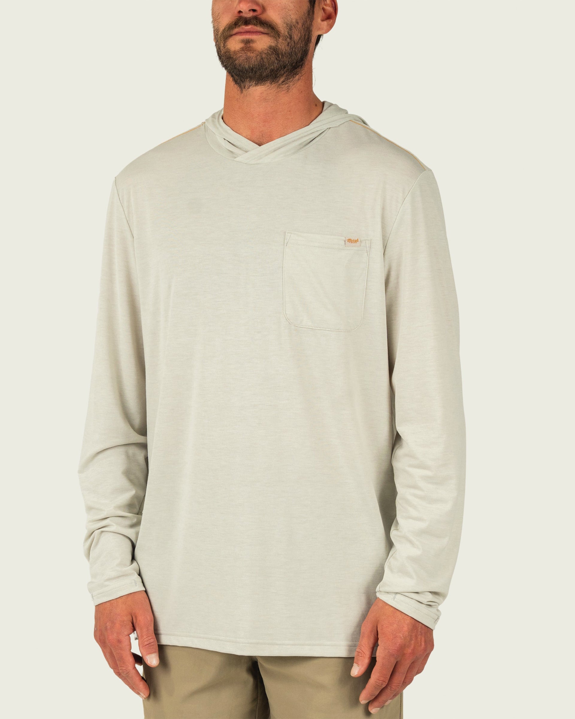 Marsh Wear Buxton Tech Hoodie - Stone Heather