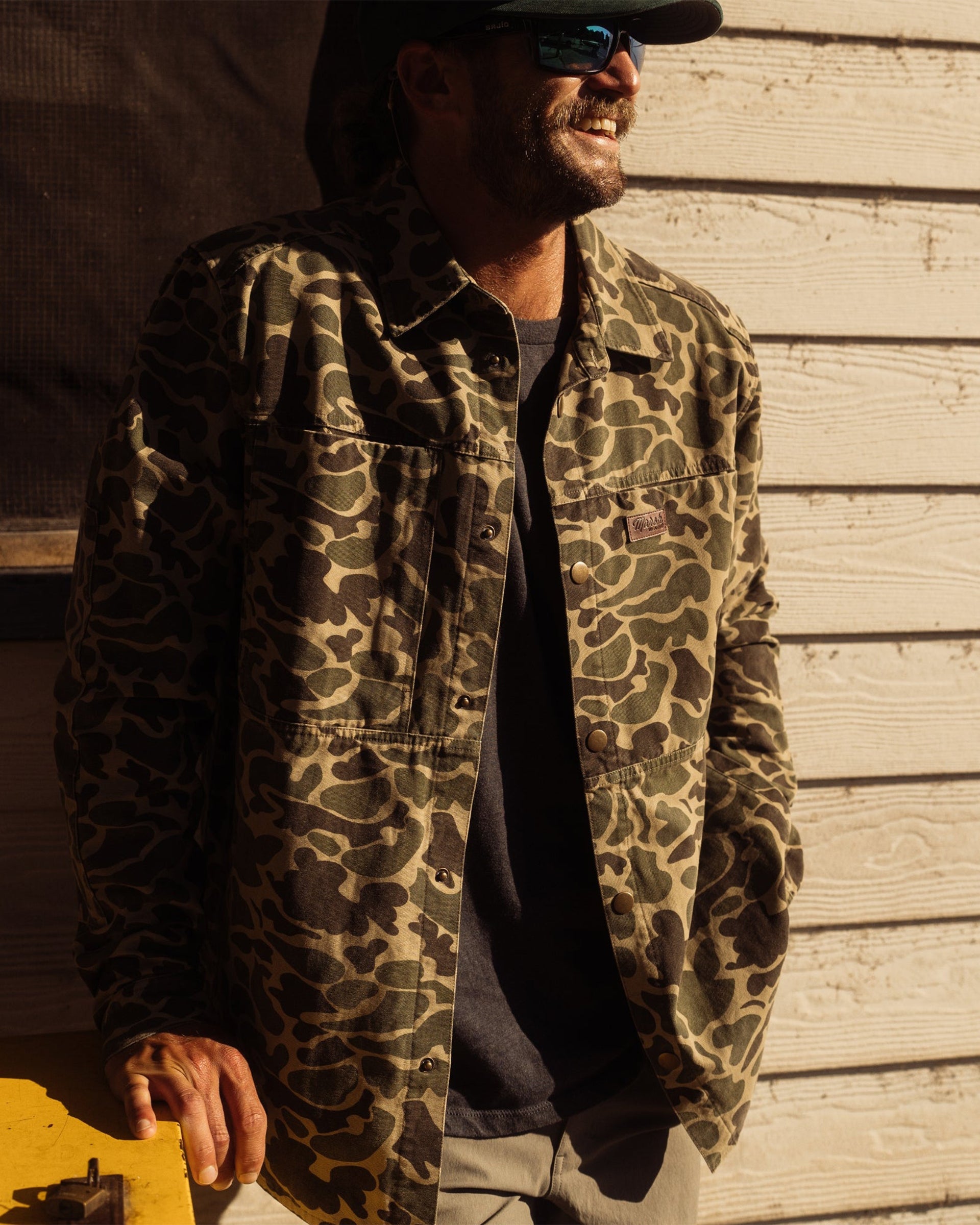 Marsh Wear Delano Shacket - Green Mallard Camo