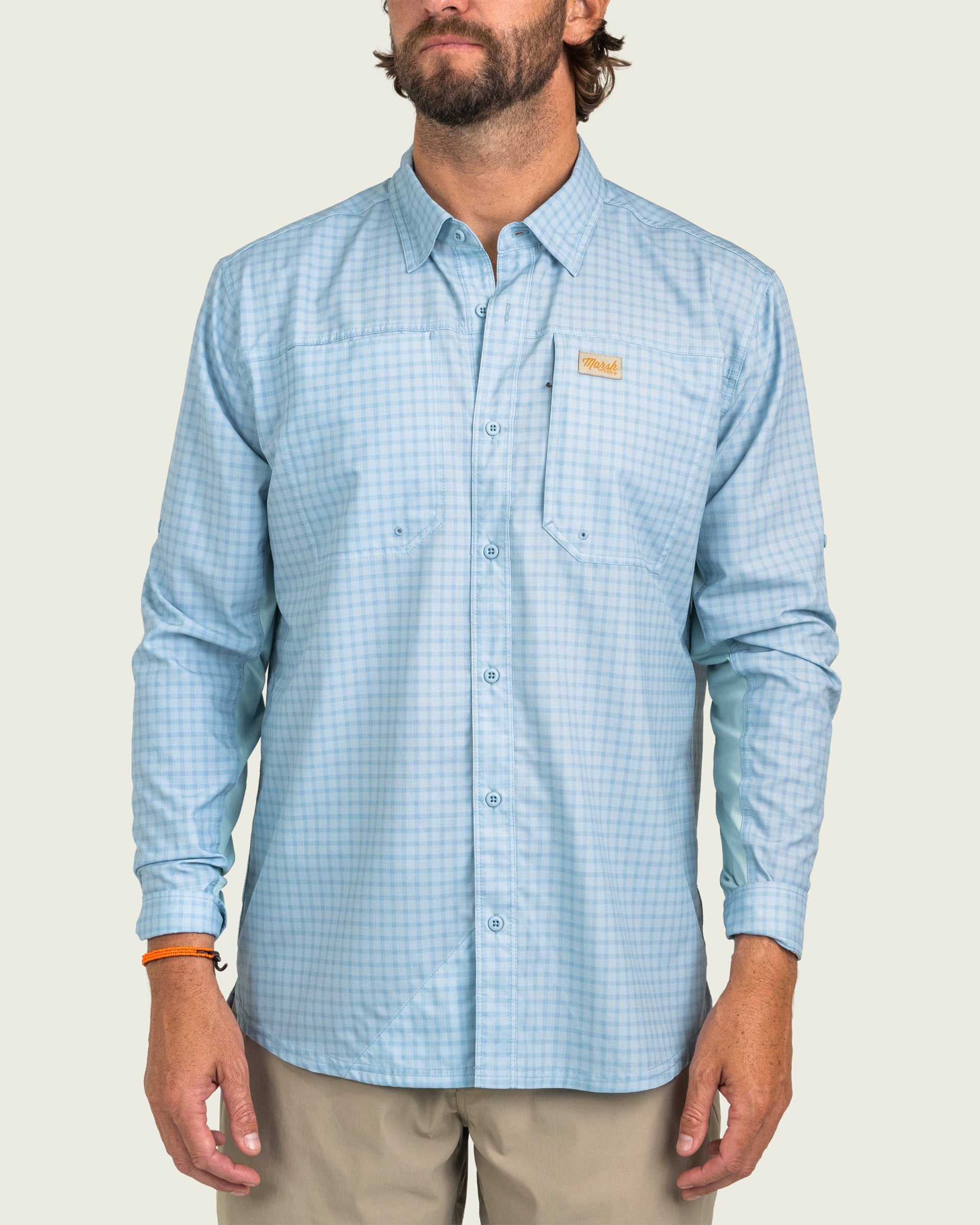 Marsh Wear Lenwood Tech Long Sleeve Shirt - Cloud
