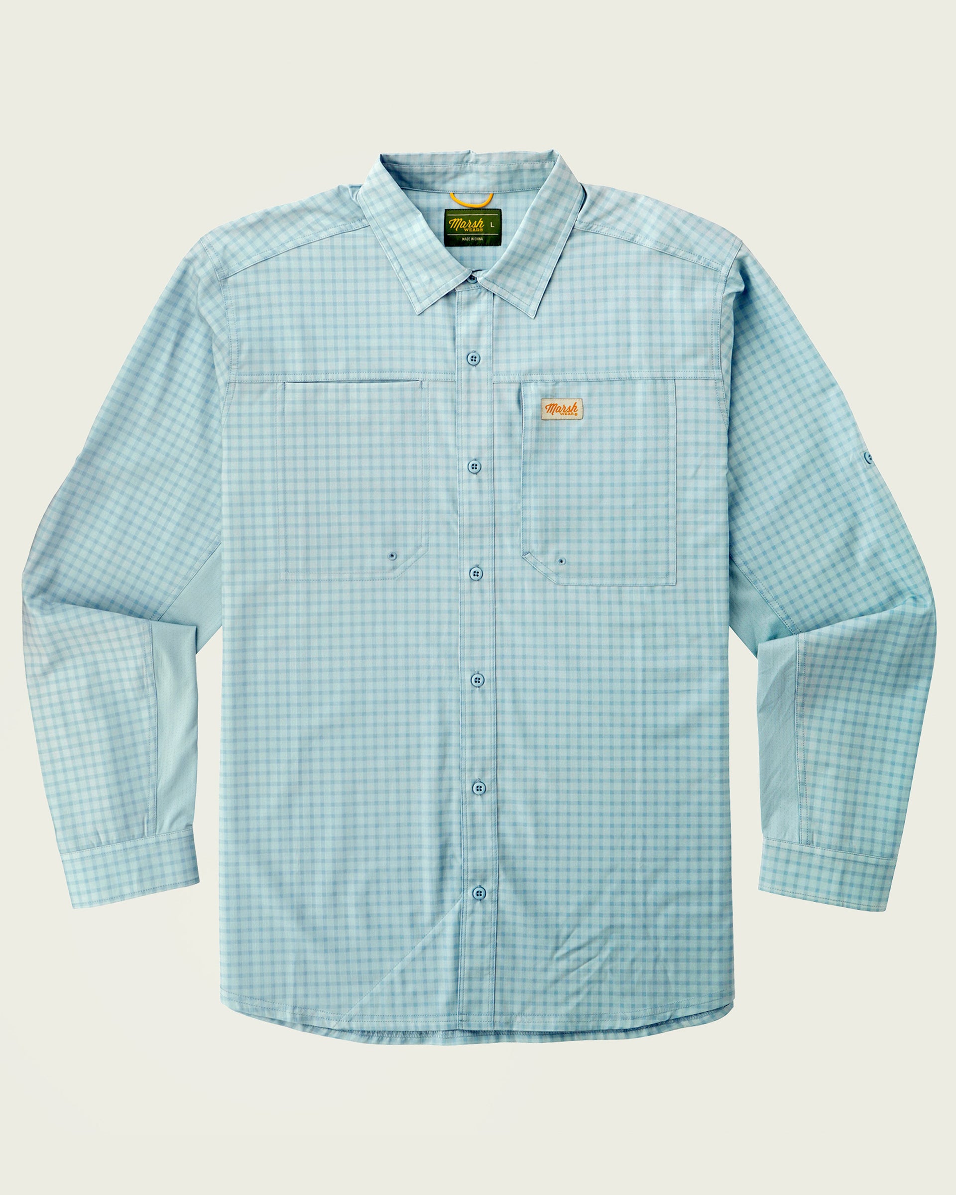 Marsh Wear Lenwood Tech Long Sleeve Shirt - Cloud