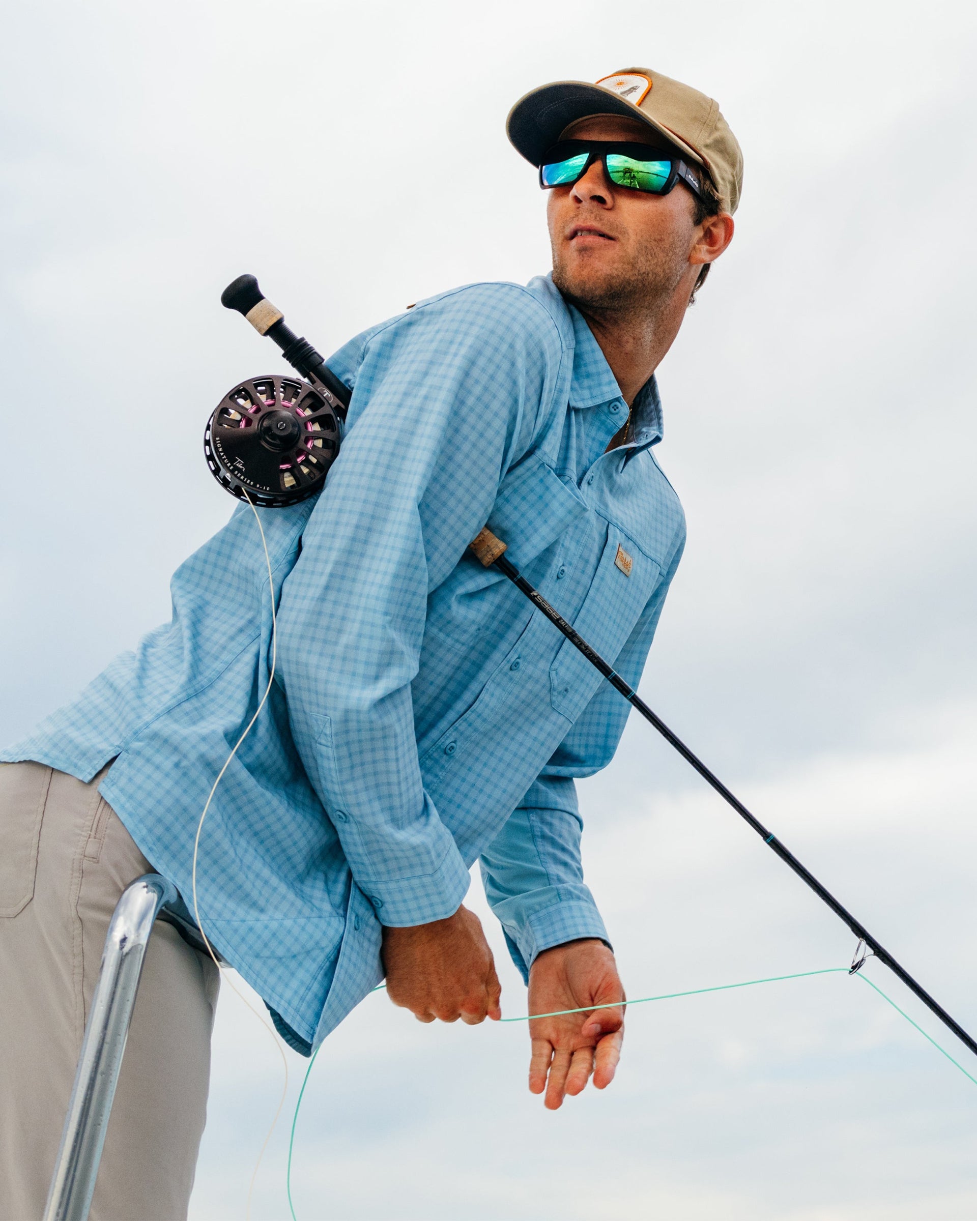 Marsh Wear Lenwood Tech Long Sleeve Shirt - Cloud