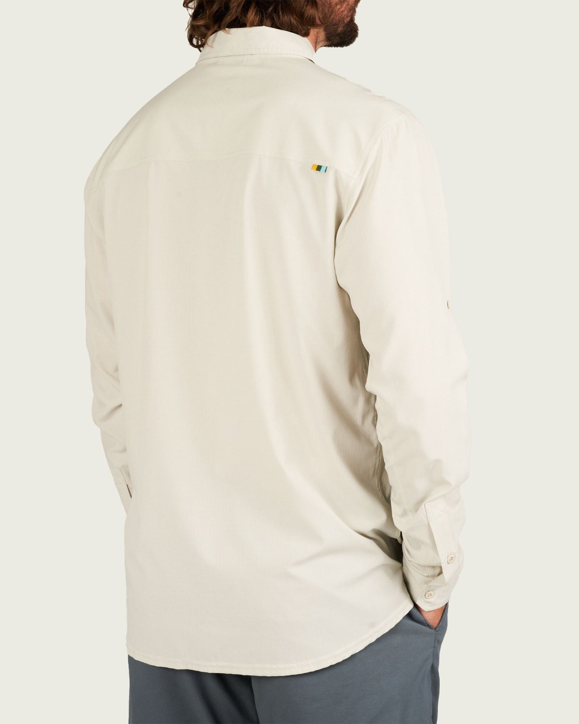 Marsh Wear Lenwood Tech Longsleeve Shirt - Stone