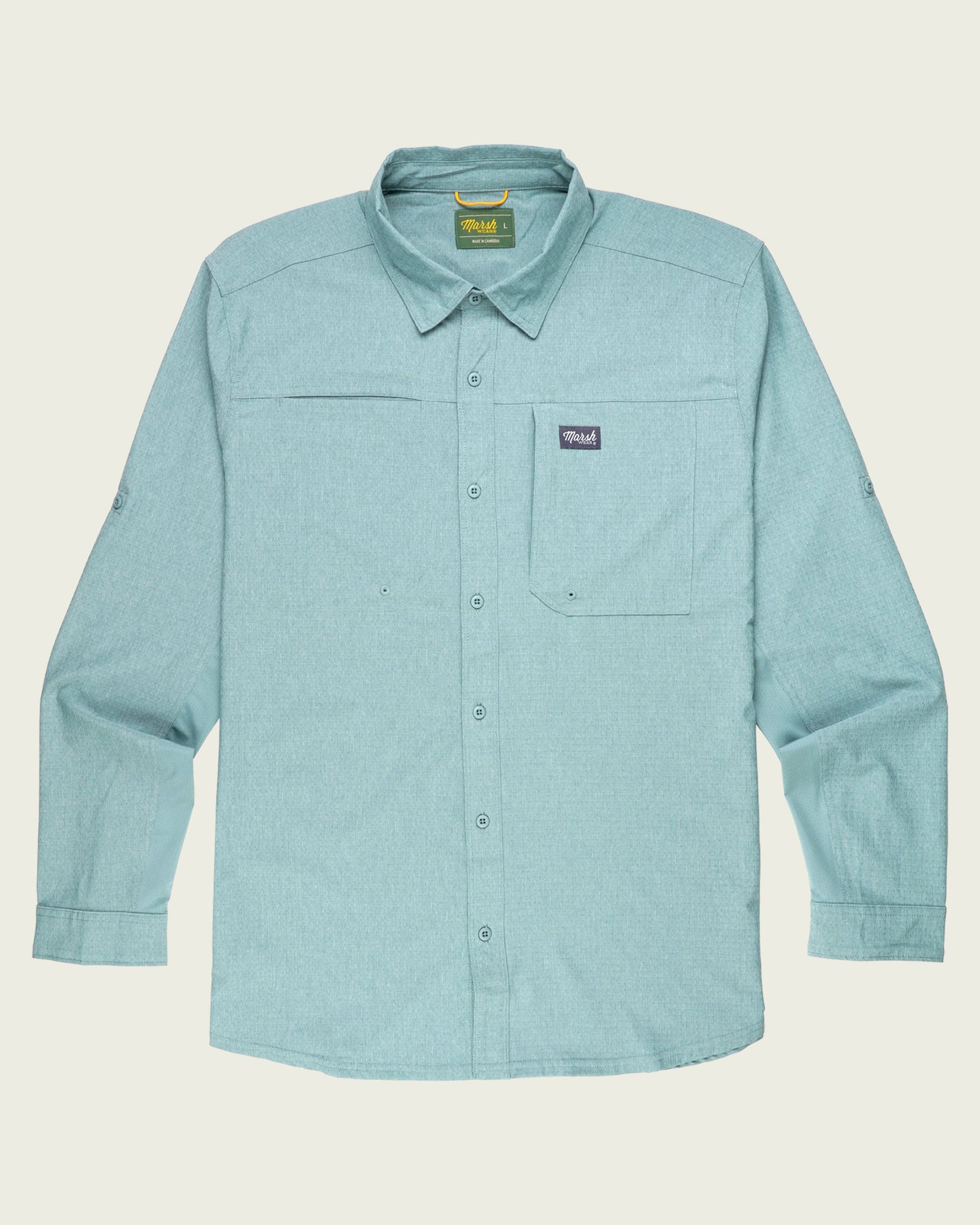 Marsh Wear Lenwood Tech Long Sleeve Shirt - Trellis