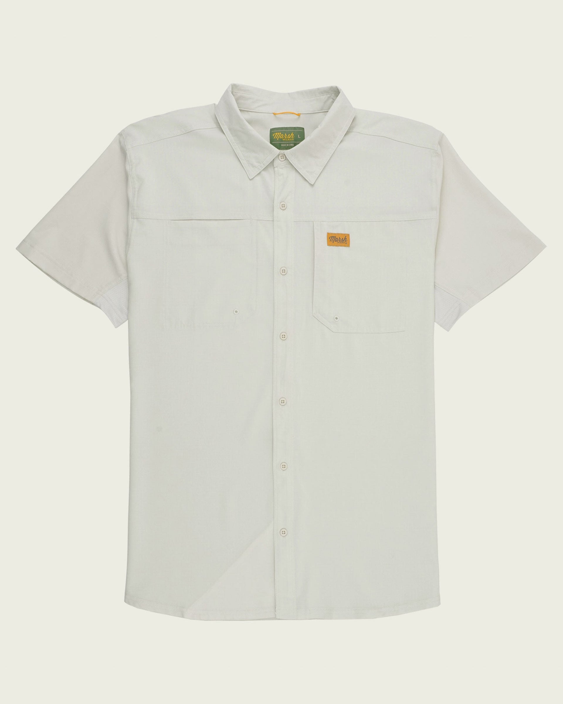 Marsh Wear Lenwood Tech Short Sleeve Shirt - Stone