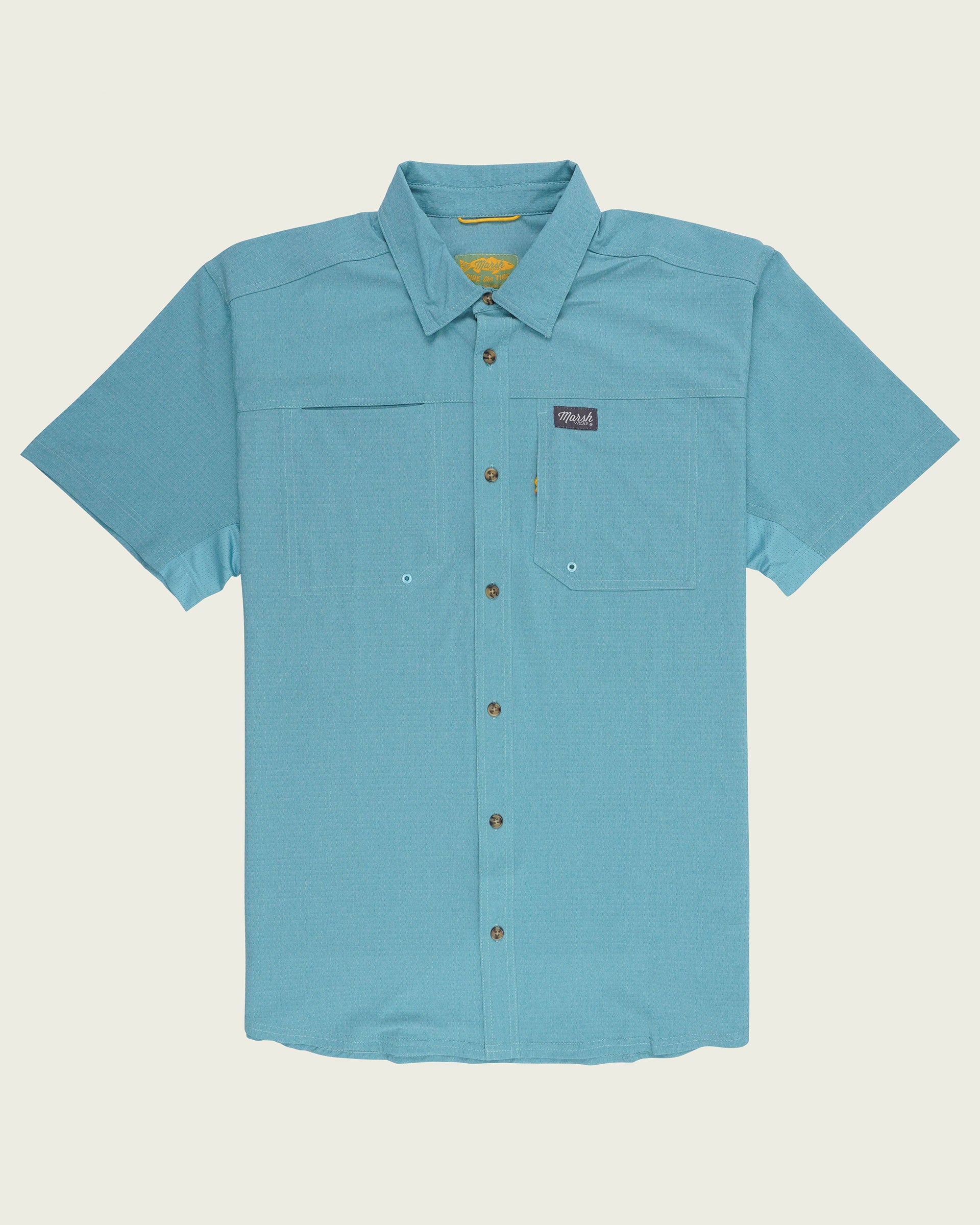 Marsh Wear Lenwood Tech Short Sleeve Shirt - Botany Bay