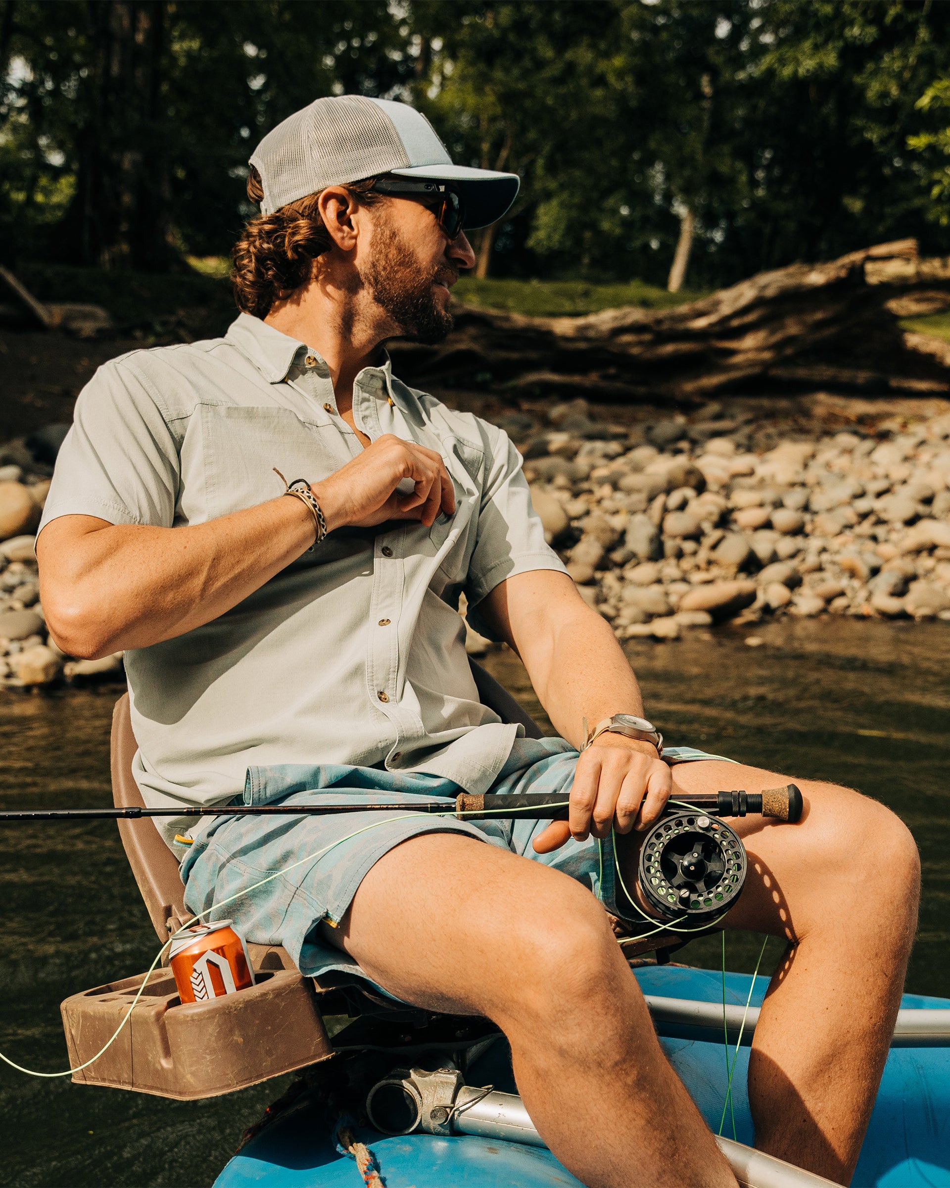 Marsh Wear Lenwood Tech Short Sleeve Shirt - Botany Bay