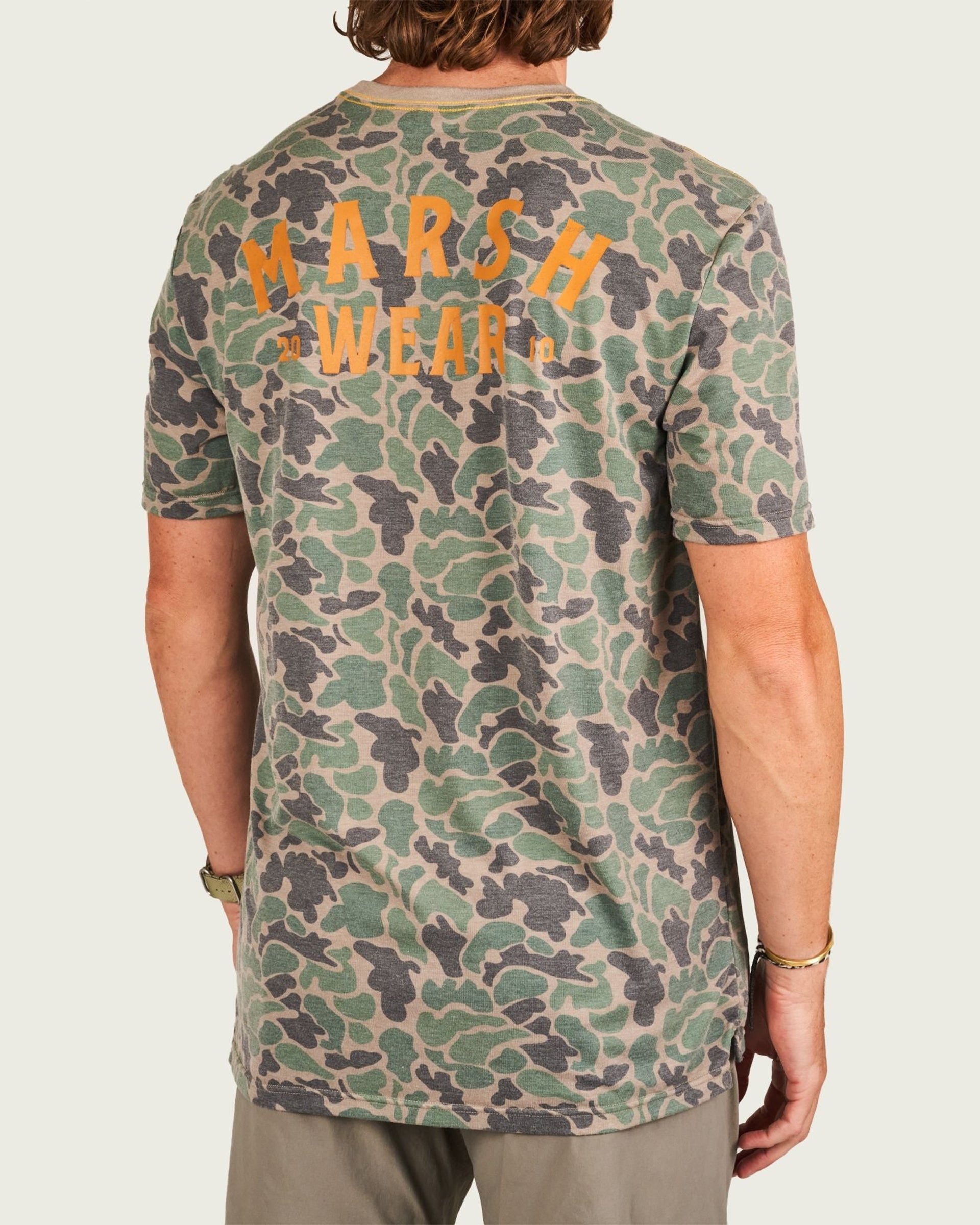 Marsh Wear Stackhouse Tech Tee - Green Camo