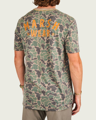 Marsh Wear Stackhouse Tech Short Sleeve T-Shirt - Green Camo