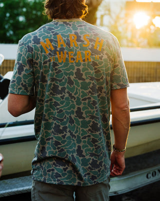 Marsh Wear Stackhouse Tech Short Sleeve T-Shirt - Green Camo