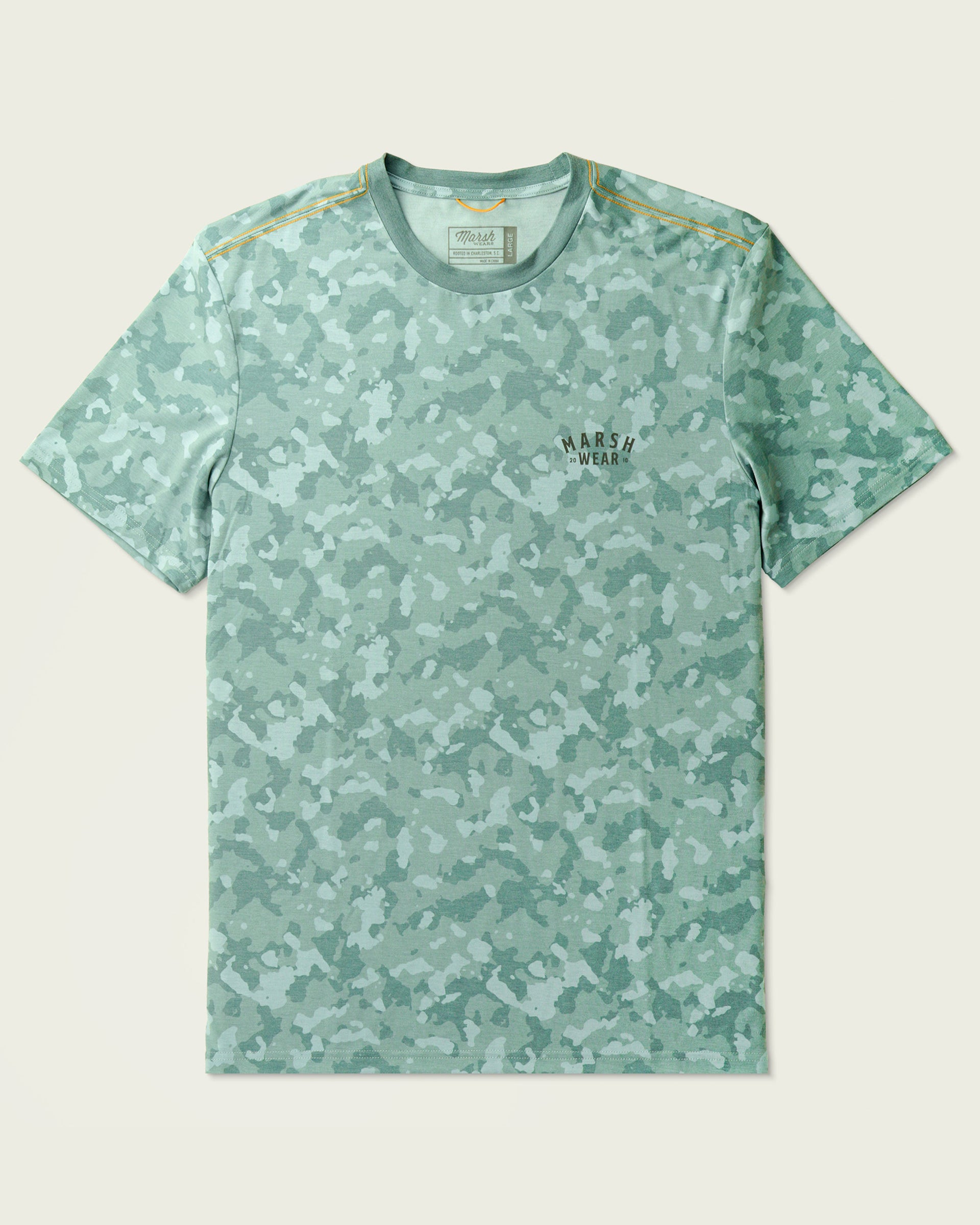 Marsh Wear Stackhouse Tech Tee - Trellis Foxhole Heather