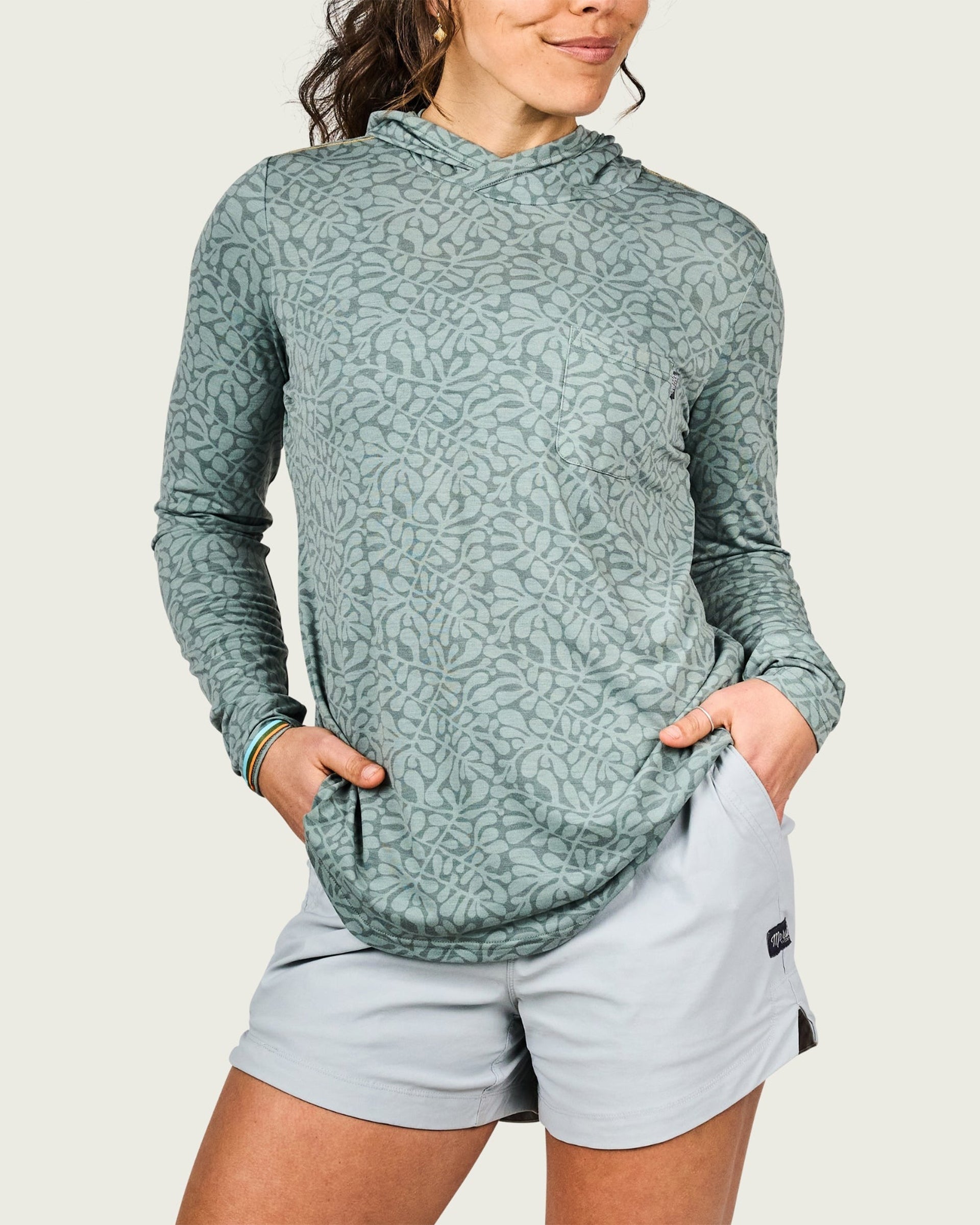 Marsh Wear Women's Buxton Tech Hoodie - Lily Pad
