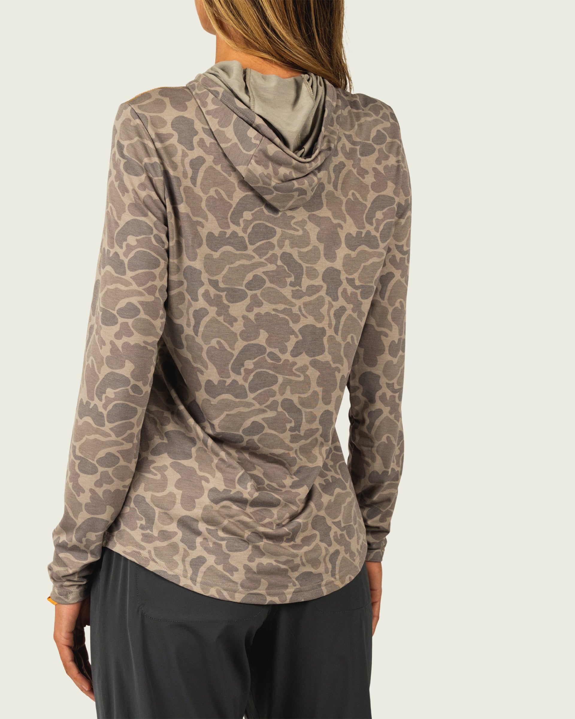 Marsh Wear Women's Buxton Tech Hoodie - Khaki Mallard Camo