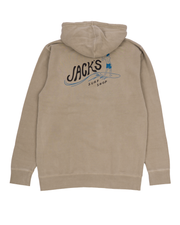 Jack&#39;s Surfboards Men&#39;s Bobber Pigment Dyed Pullover Hoodie - Cement