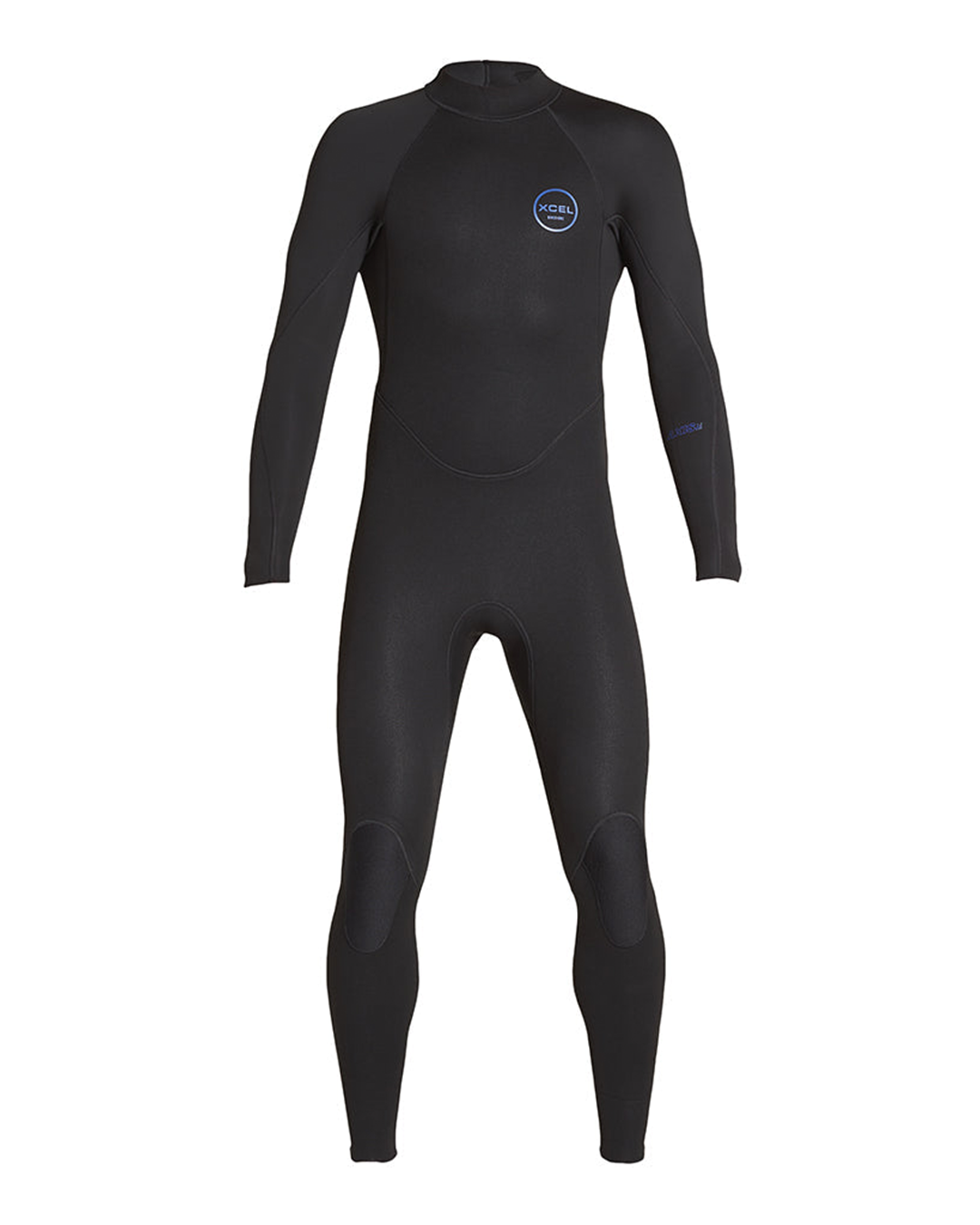 Xcel Men's Axis 3/2mm Flatlock Back Zip Fullsuit Wetsuit - Black