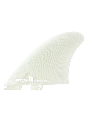 FCS II Modern Keel Twin Set Surfboard Fins-Clear
