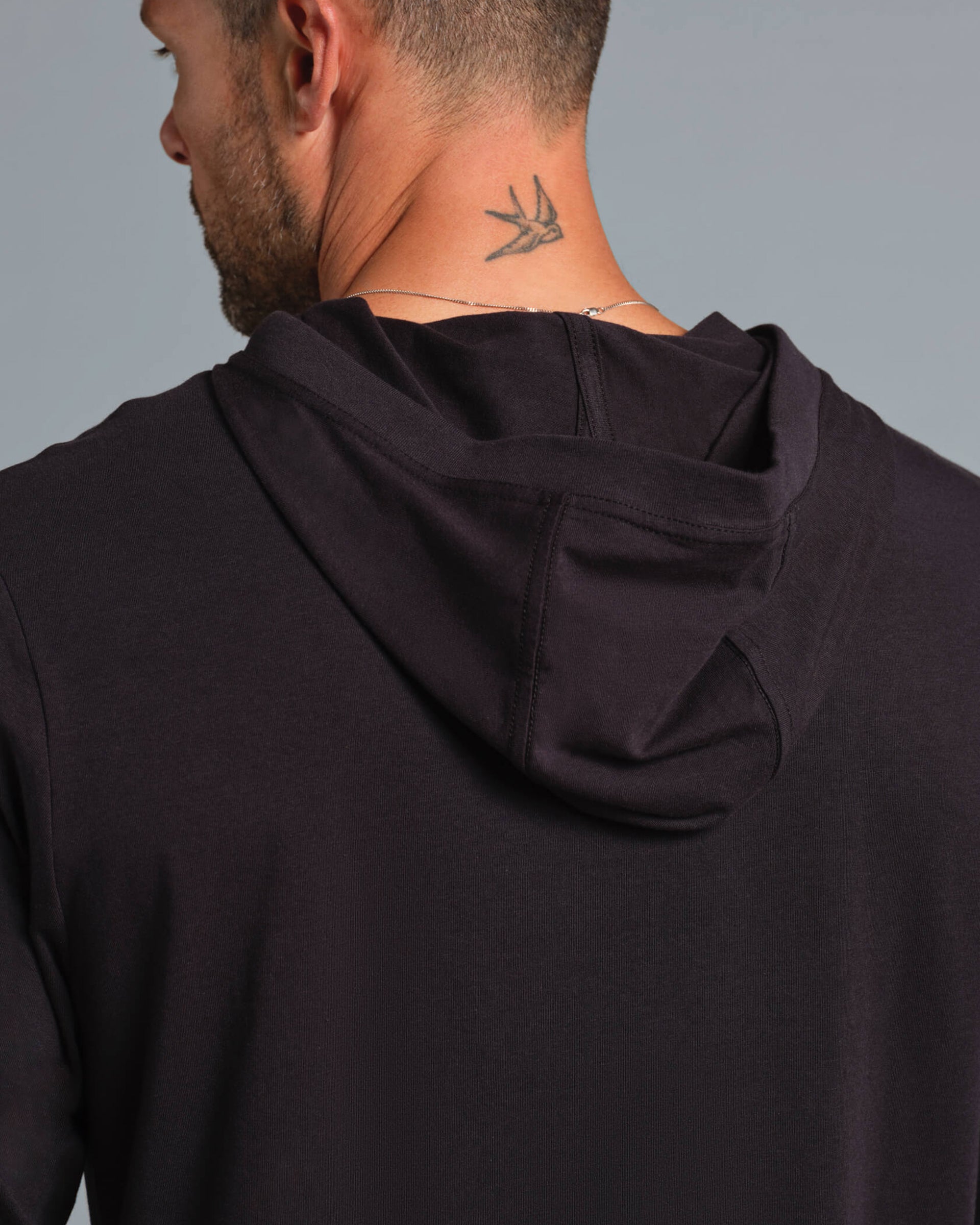 Municipal Enduro Stretch Long Sleeve Hooded T-Shirt - Black