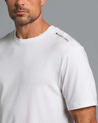 Municipal Enduro Stretch Short Sleeve T-Shirt - White