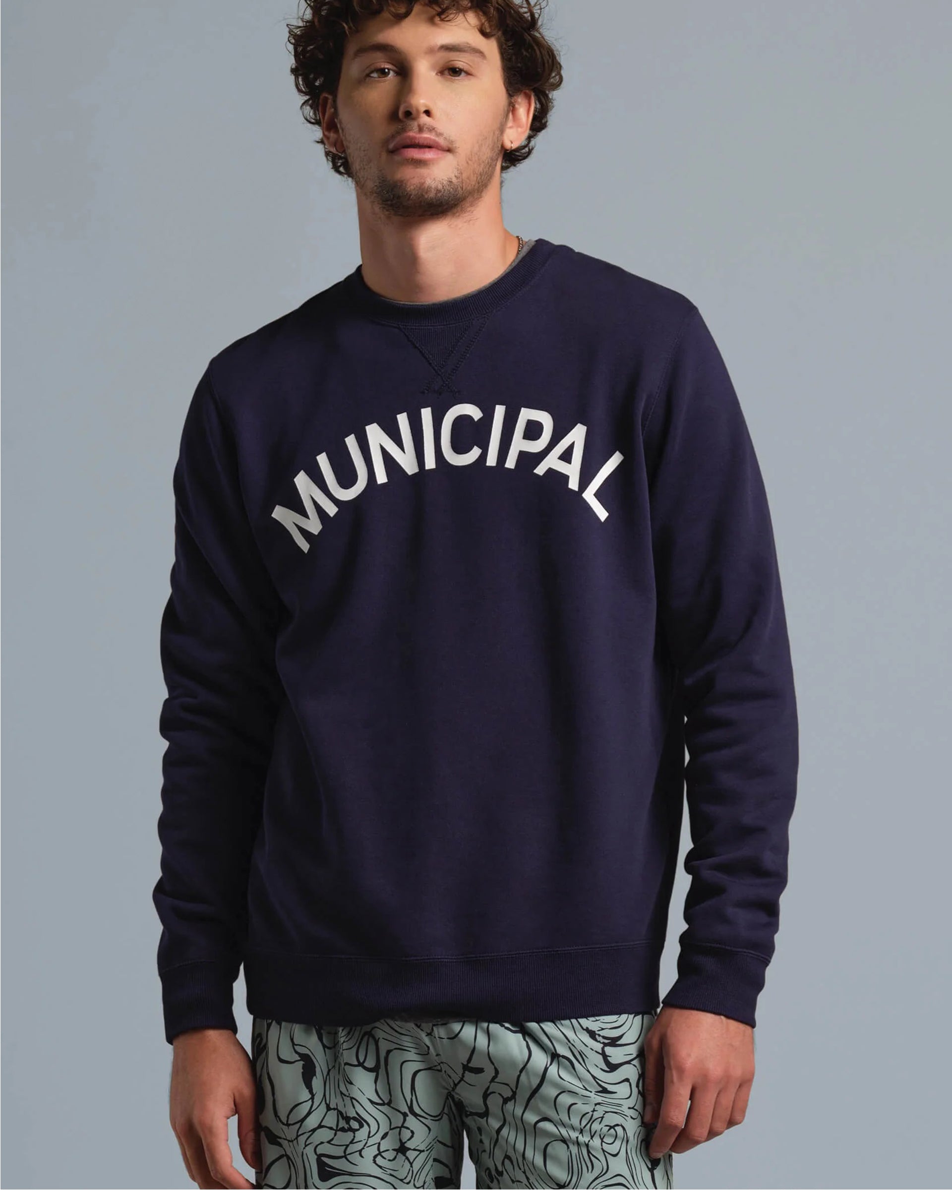 Municipal Origin Fleece Crew - Navy