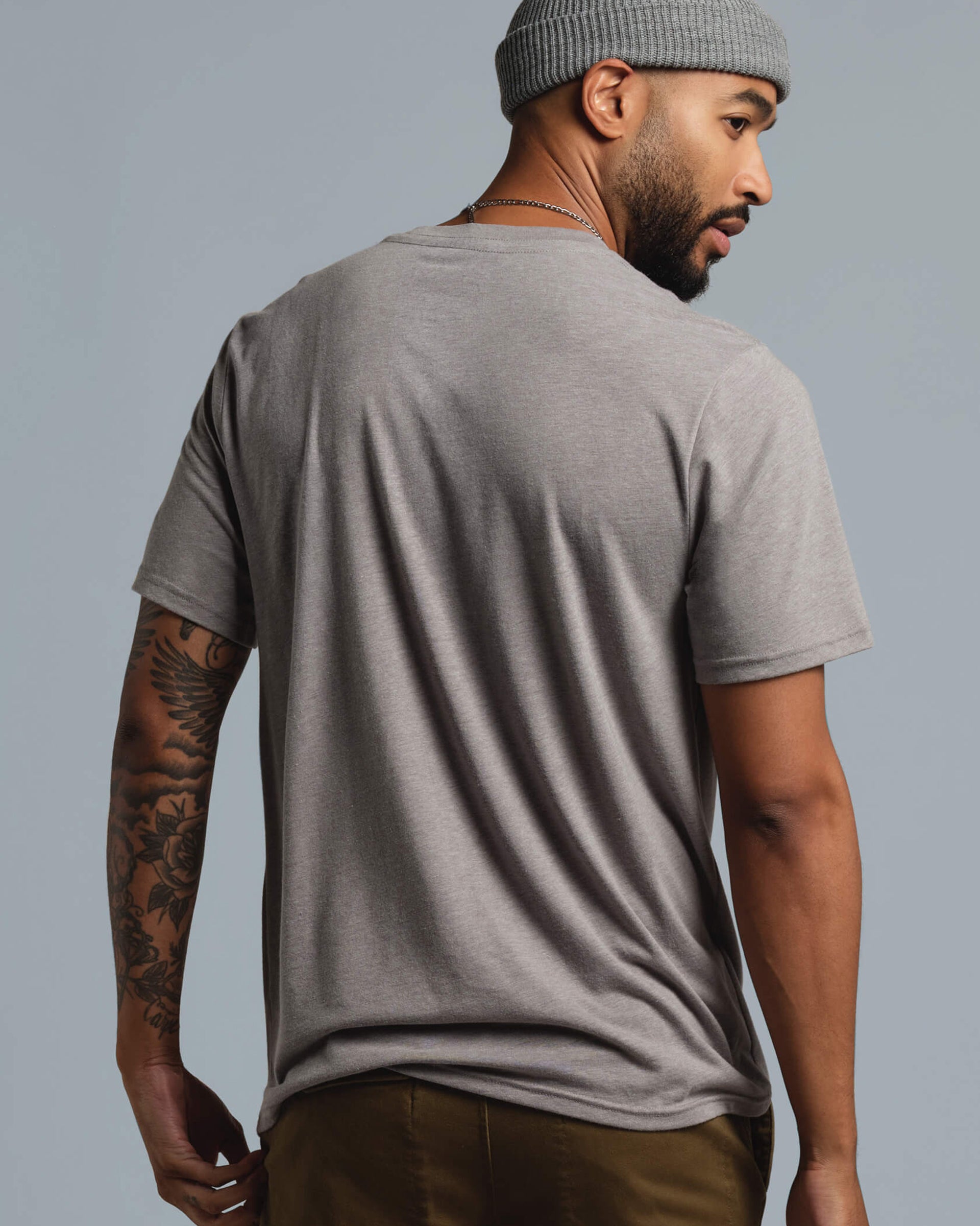 Municipal Origin Superblend Short Sleeve T-Shirt - Athletic Gray/Natural Heater