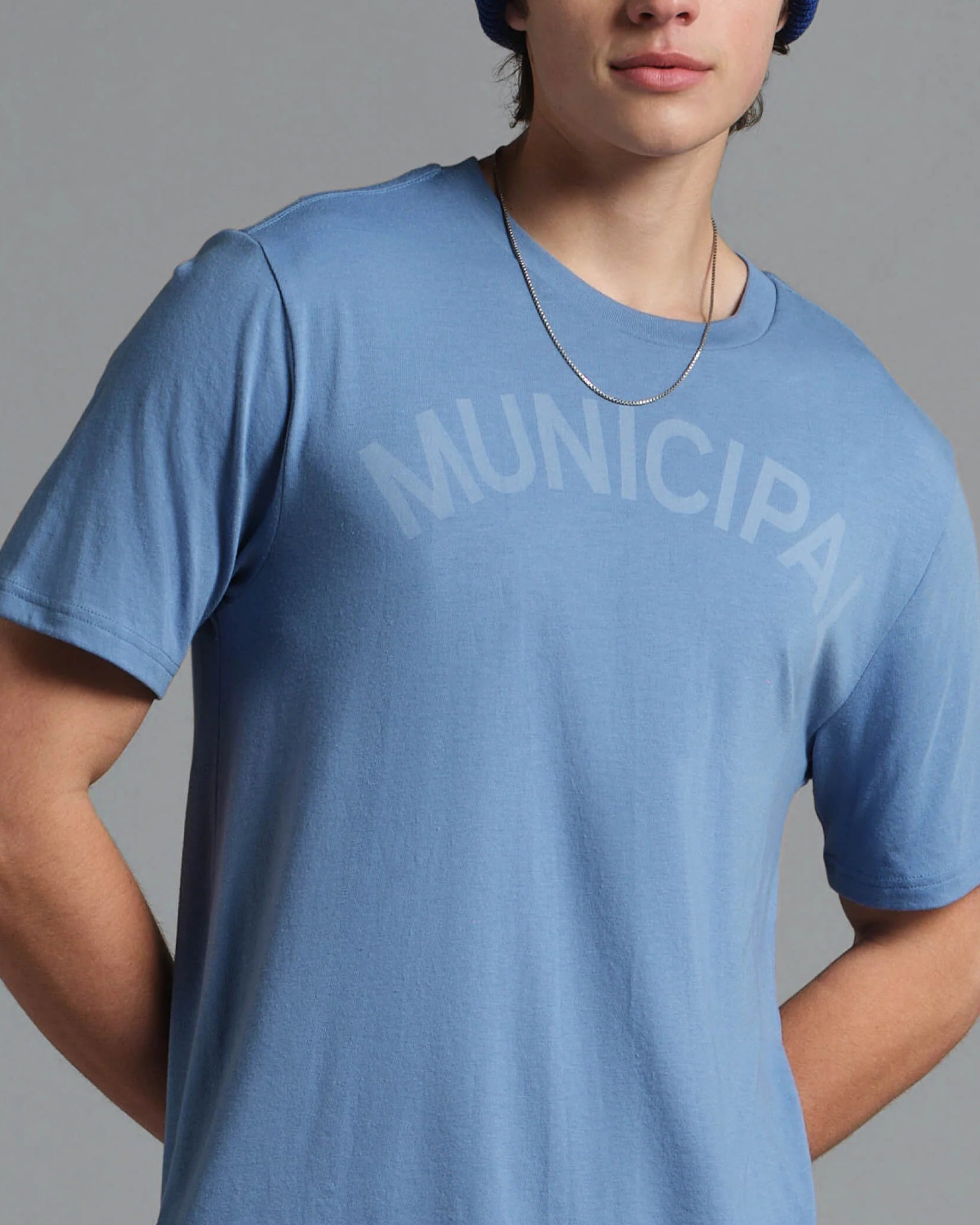 Municipal Origin Superblend Short Sleeve T-Shirt - Denim