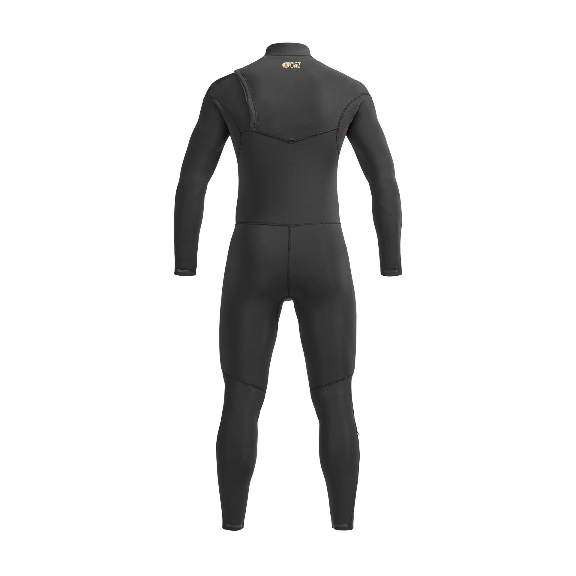 Picture Men's 4/3mm Equation Front Zip Fullsuit Wetsuit - BLACK