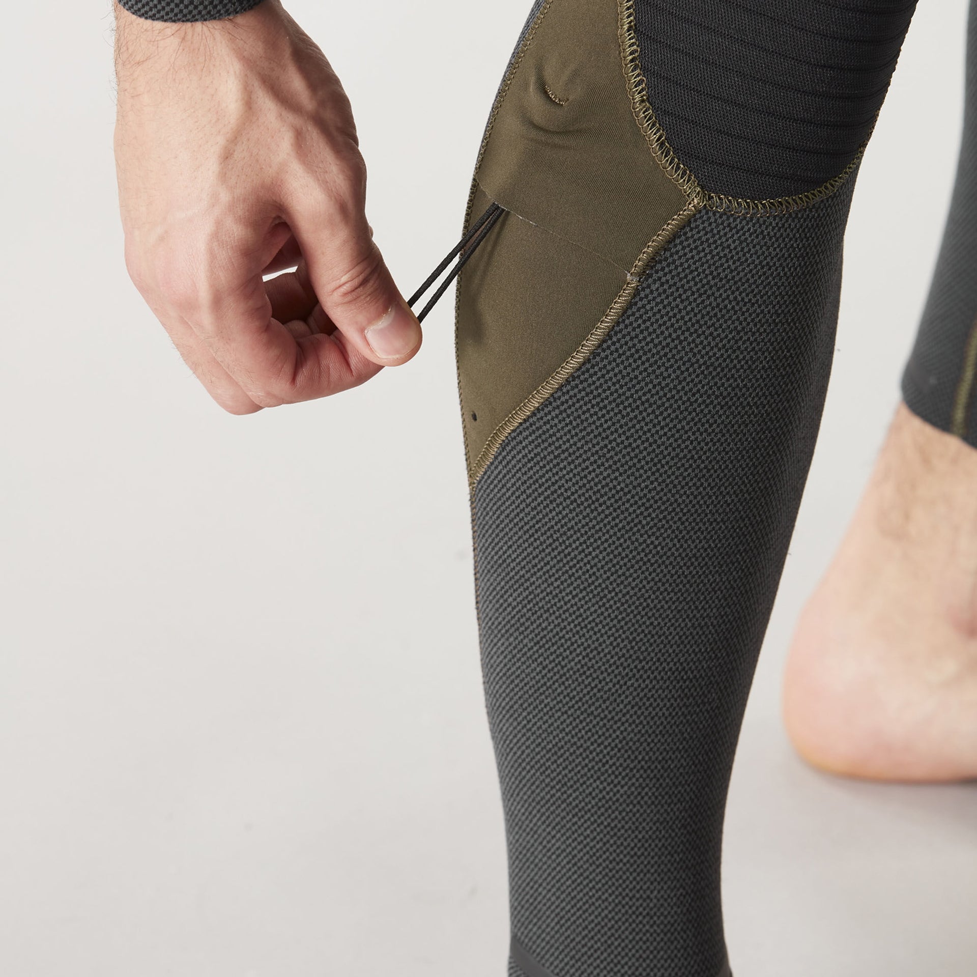 Picture Men's 4/3mm Equation Flex Skin Front Chest Zip Fullsuit Wetsuit - DARK ARMY GREEN