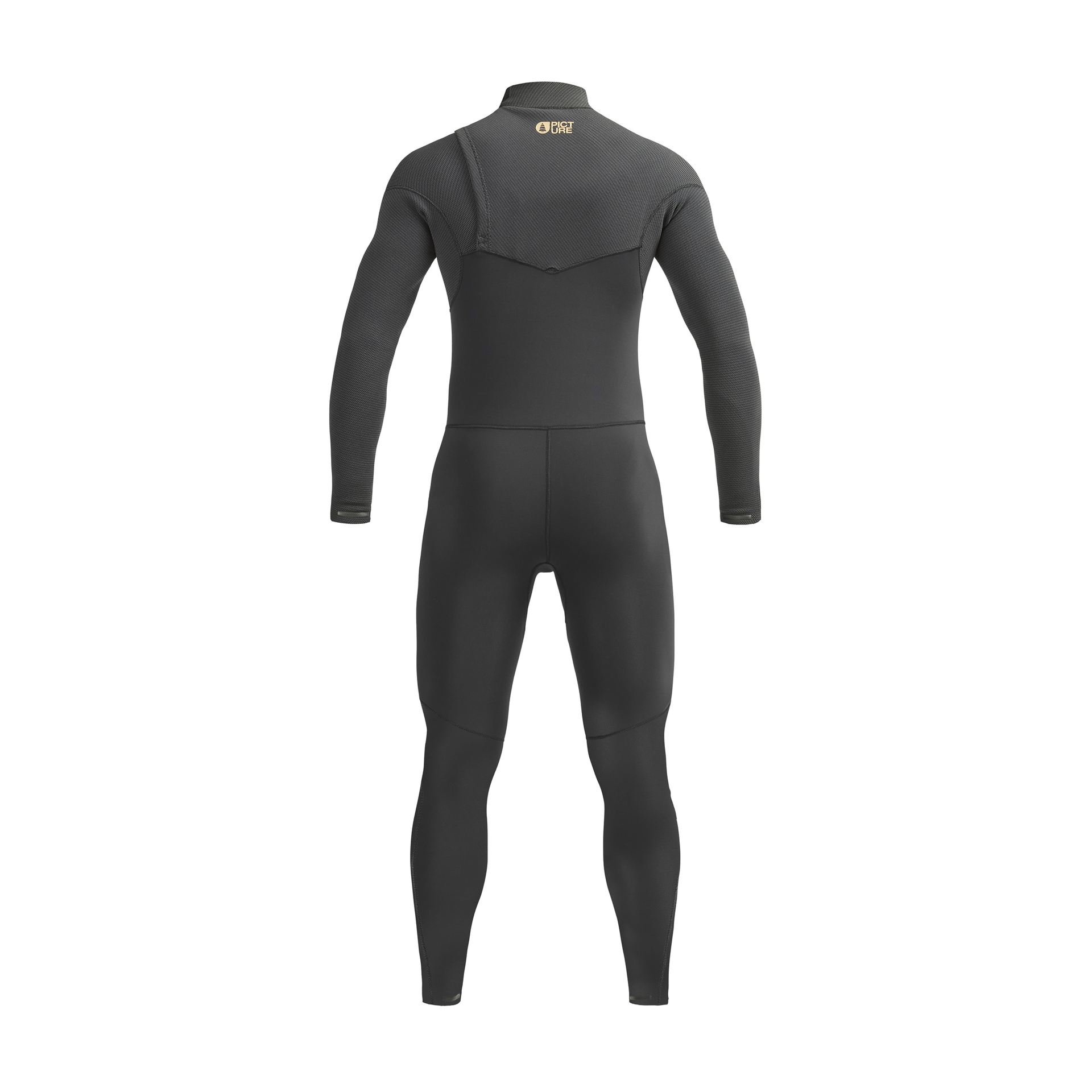Picture 3/2mm Equation Flex Skin Front Chest Fullsuit Wetsuit - BLACK