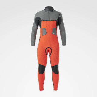 Picture 4/3mm Dome Front Chest Zip Fullsuit Wetsuit - BLACK