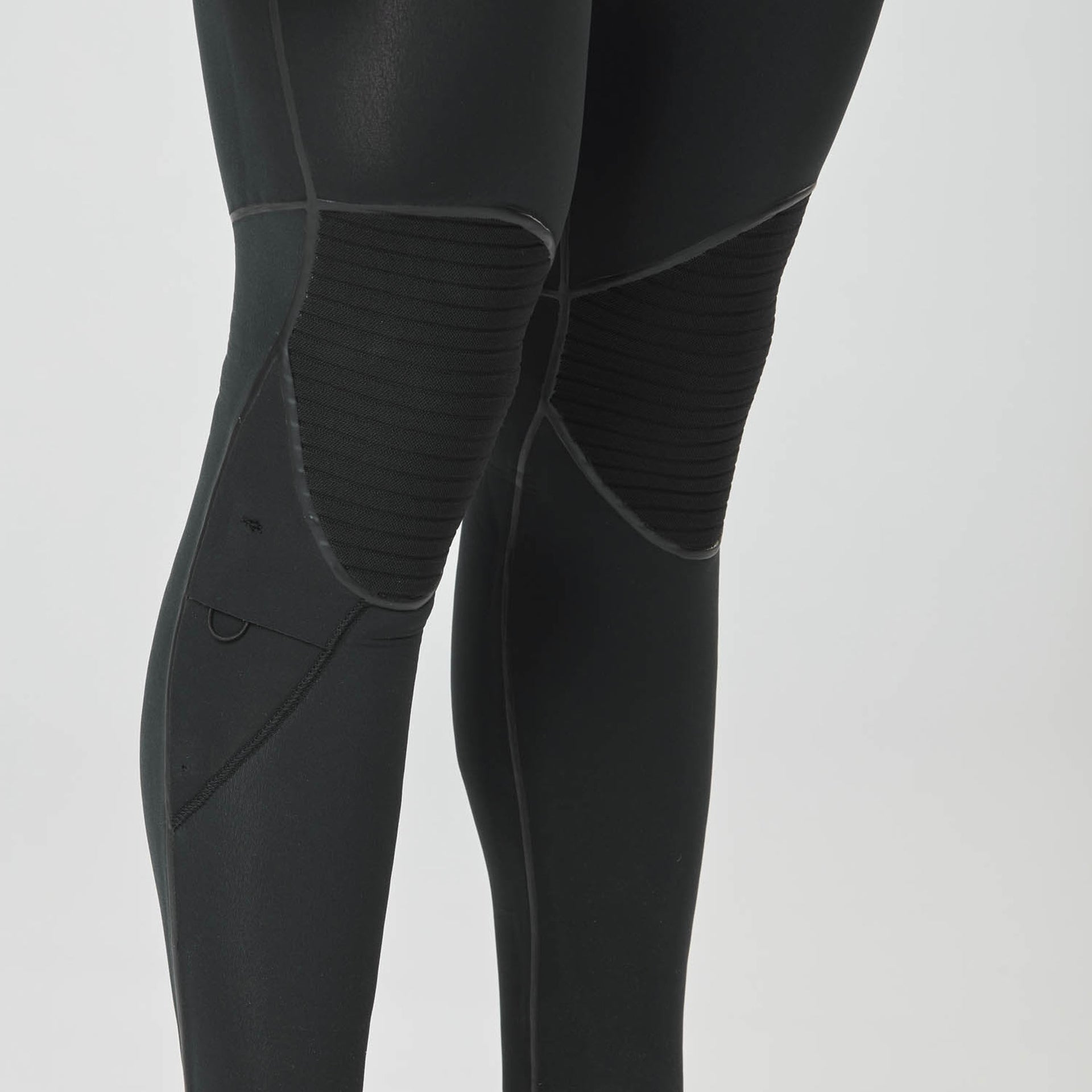 Picture 4/3mm Dome Front Chest Zip Fullsuit Wetsuit - BLACK