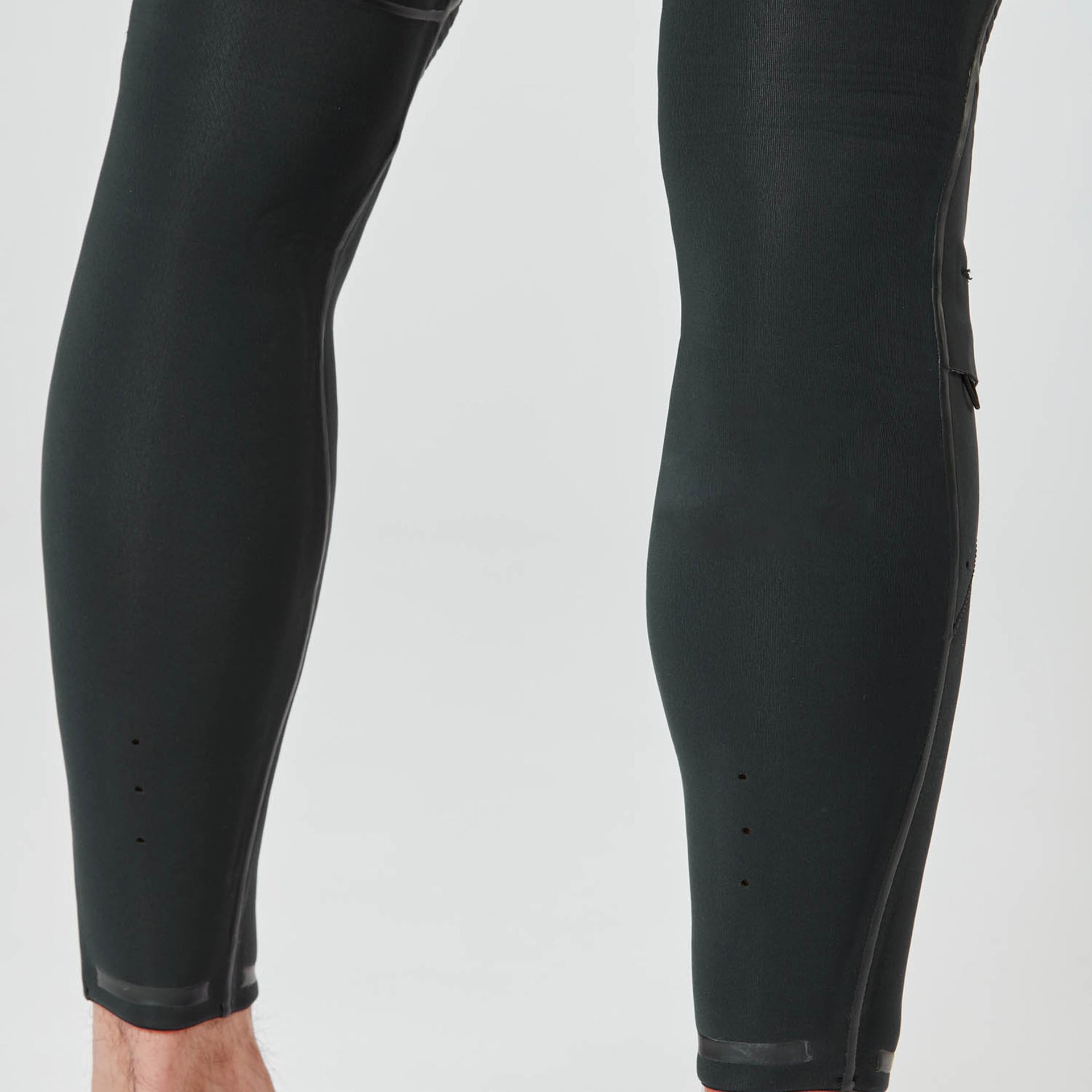 Picture 4/3mm Dome Front Chest Zip Fullsuit Wetsuit - BLACK