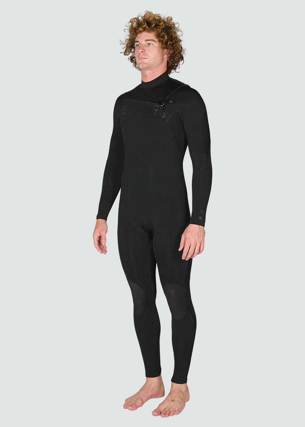 Vissla Men's 7 Seas 3/2mm Chest Zip Fullsuit Wetsuit - Stealth